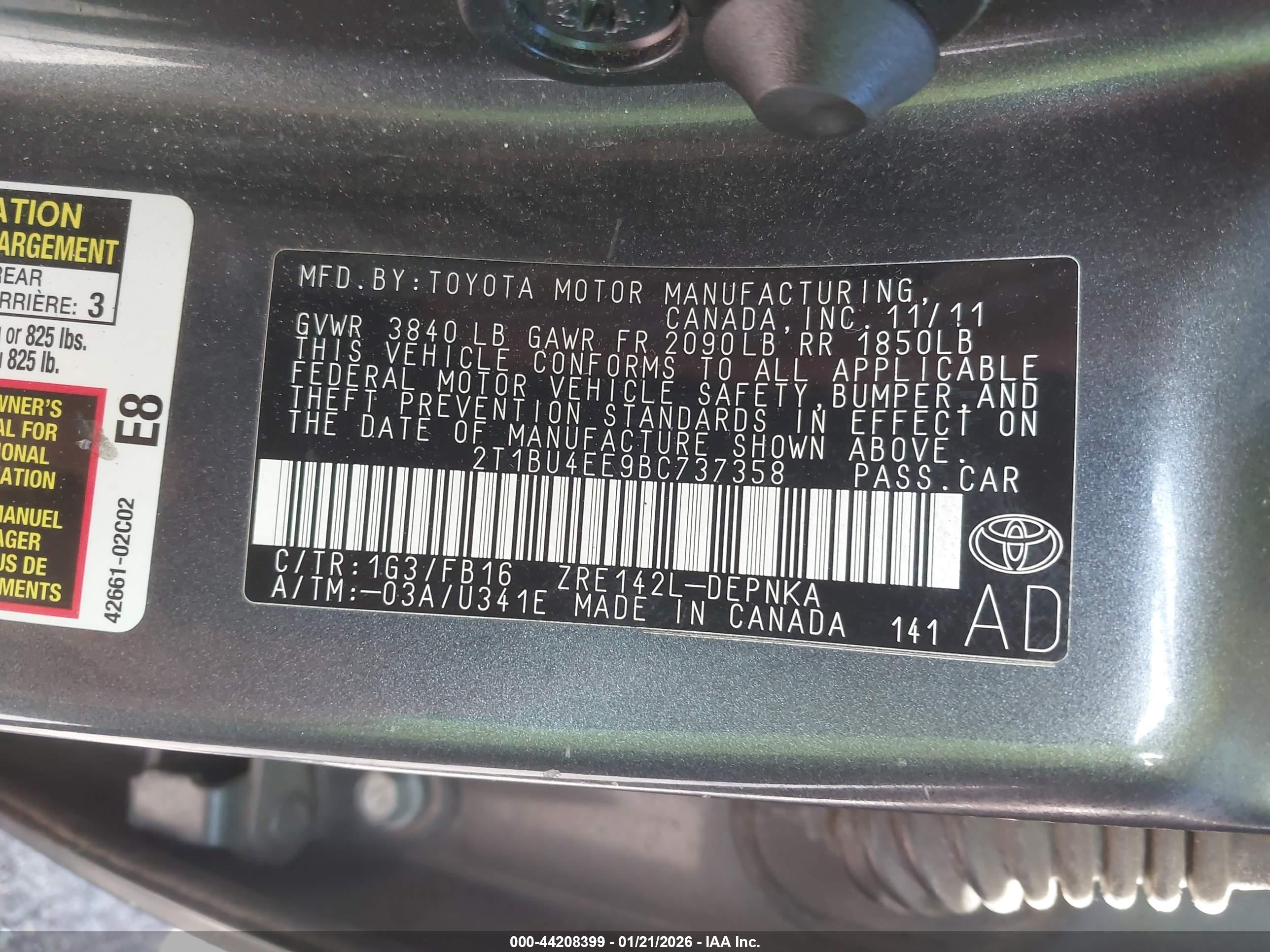 TOYOTA COROLLA image 9