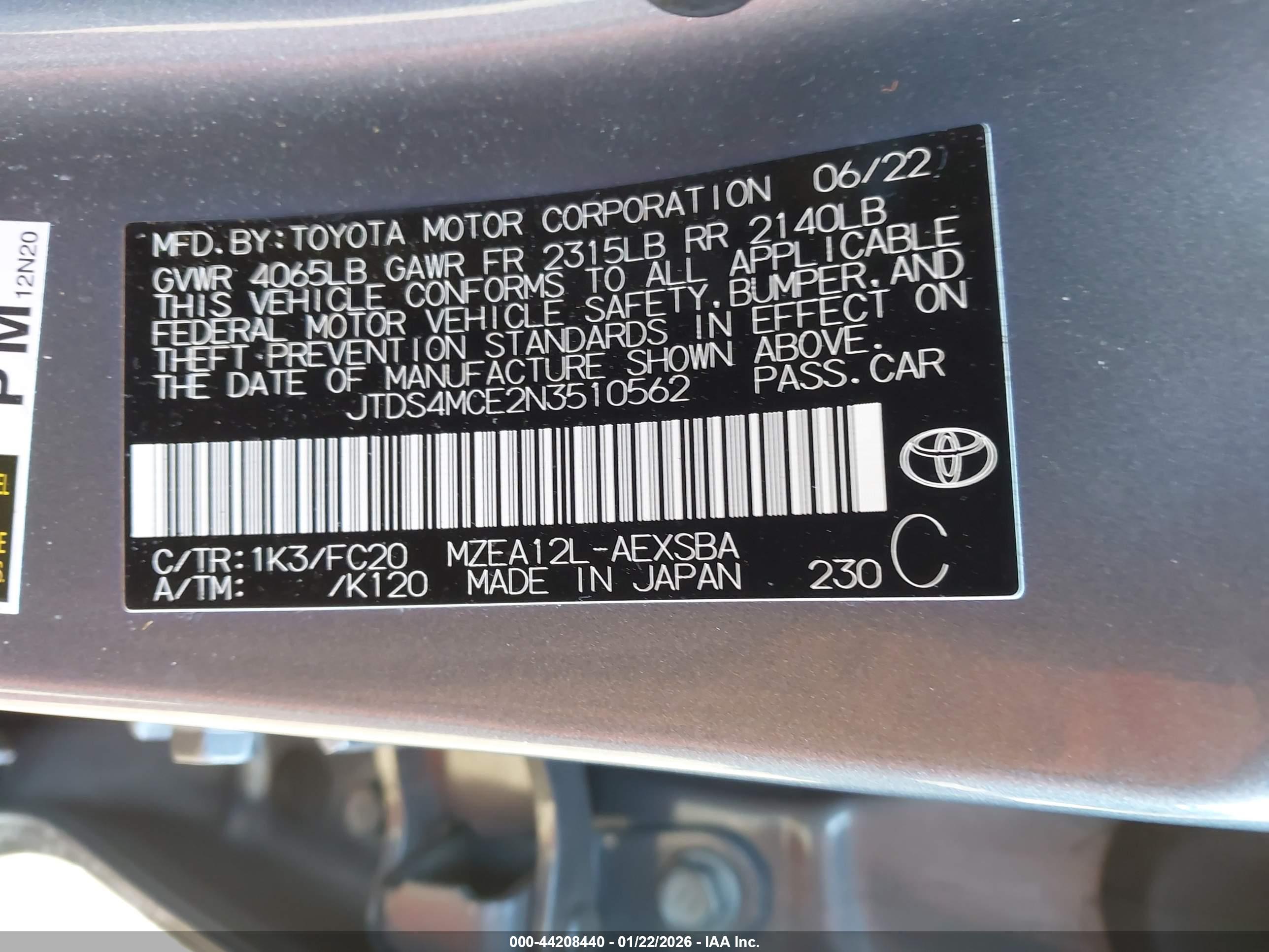 TOYOTA COROLLA image 9
