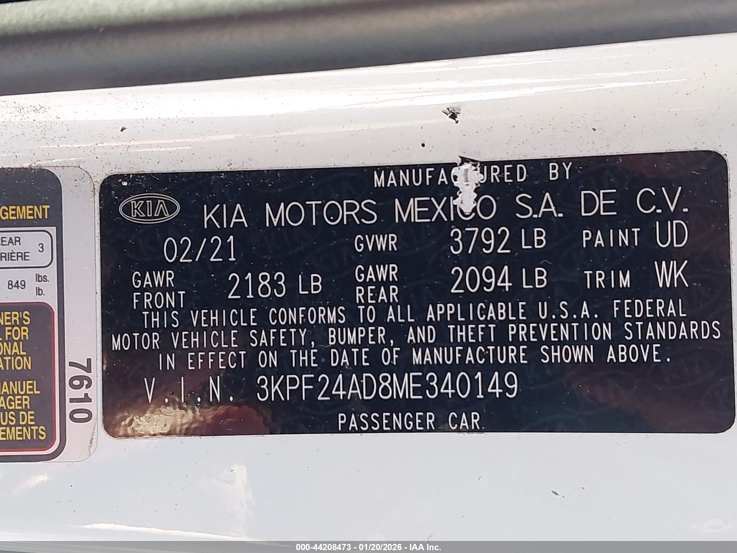 KIA FORTE image 9
