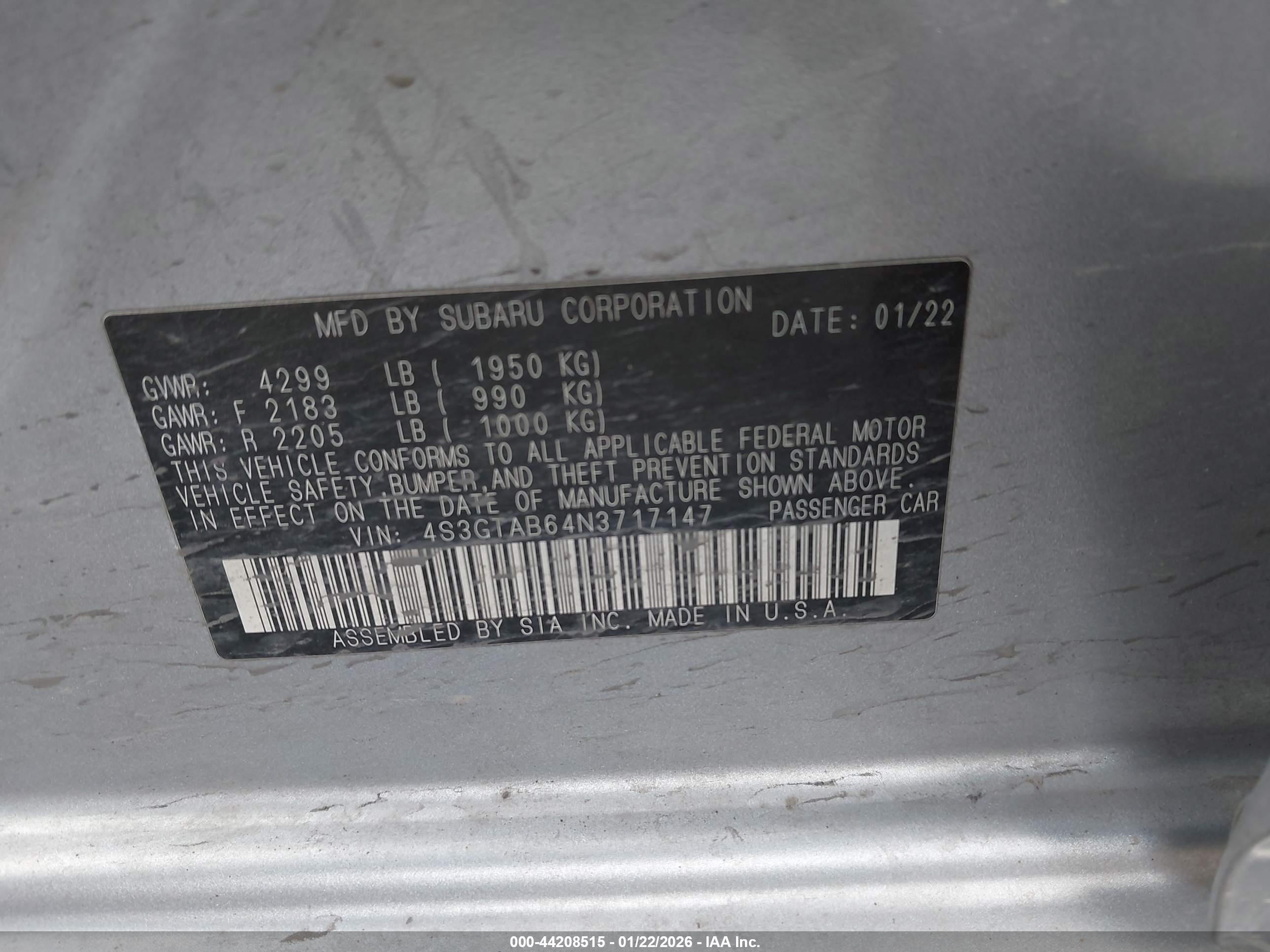 SUBARU IMPREZA image 9