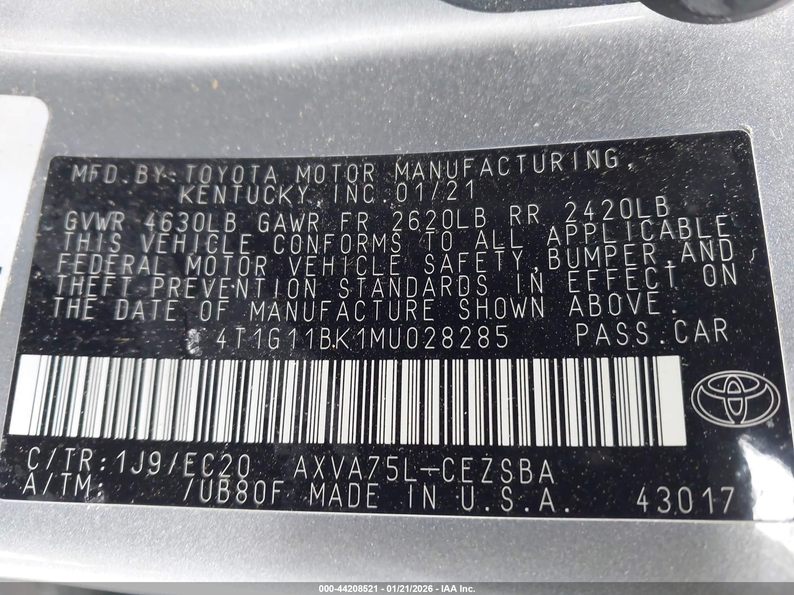 TOYOTA CAMRY image 9