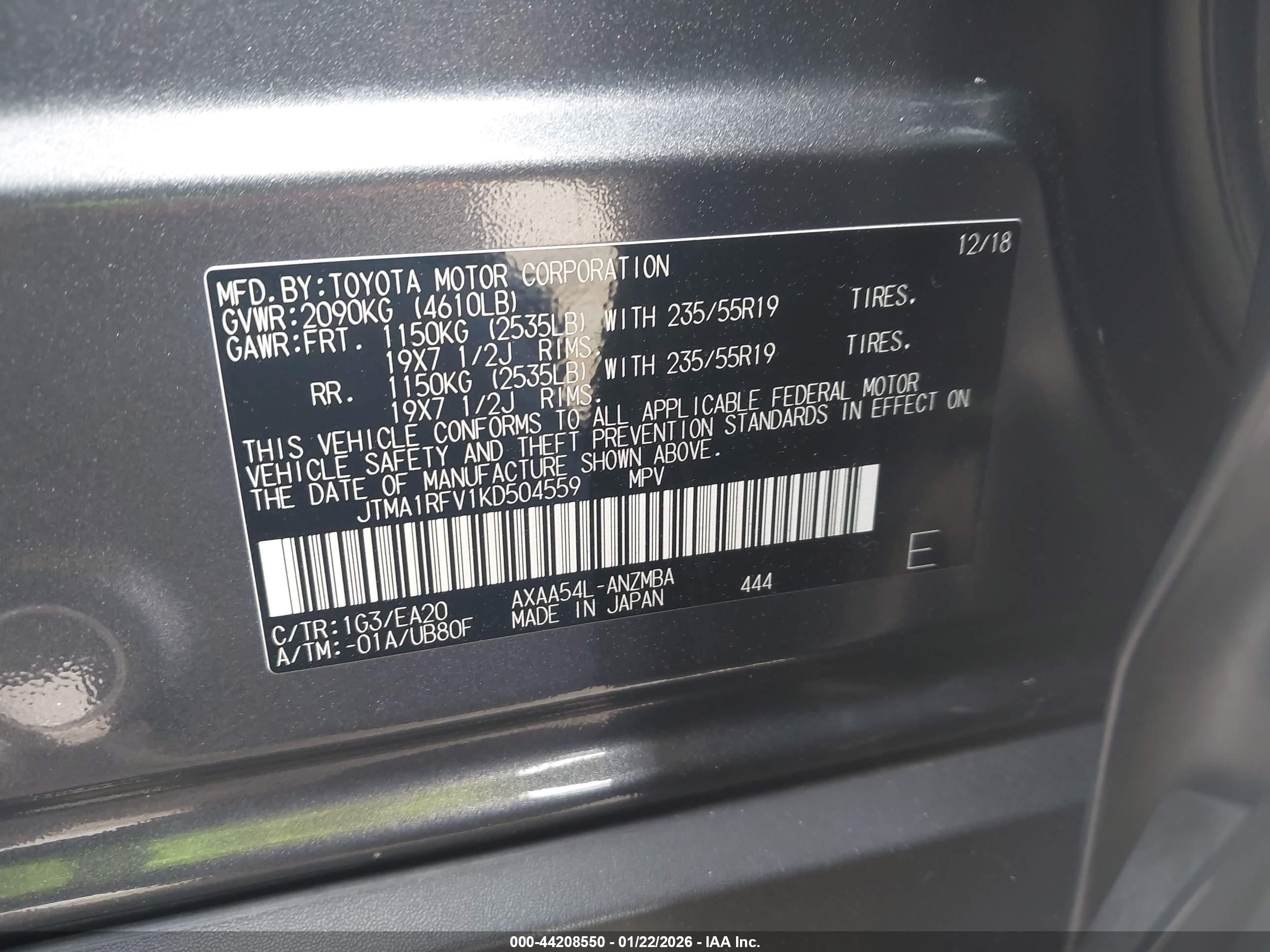 TOYOTA RAV4 image 9