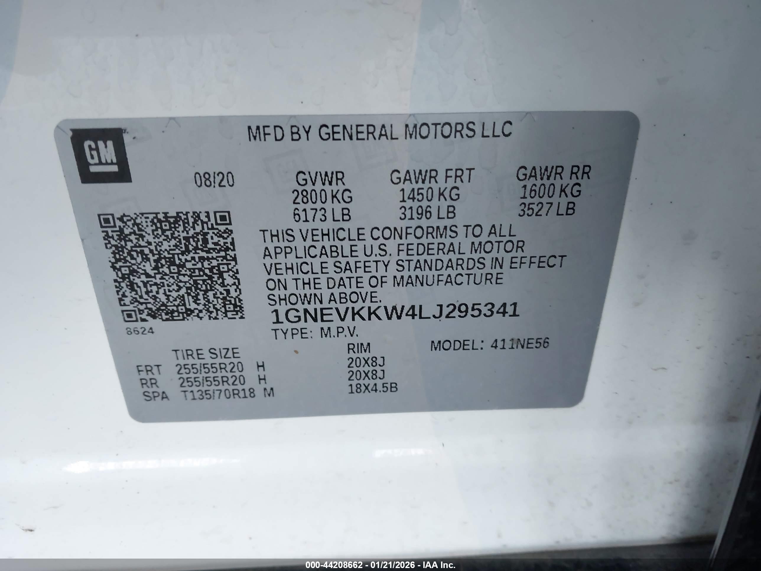 CHEVROLET TRAVERSE image 9