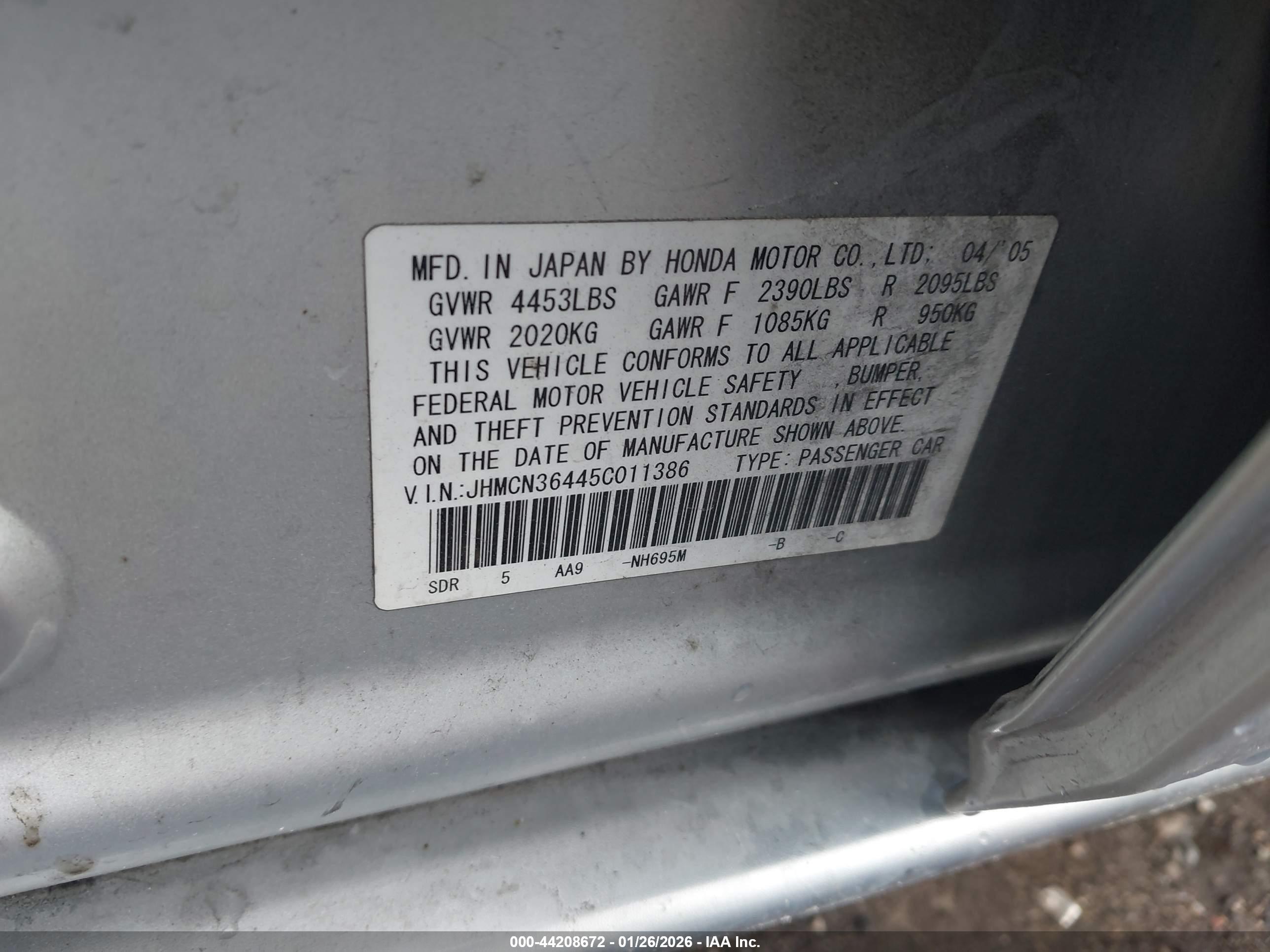 HONDA ACCORD image 9