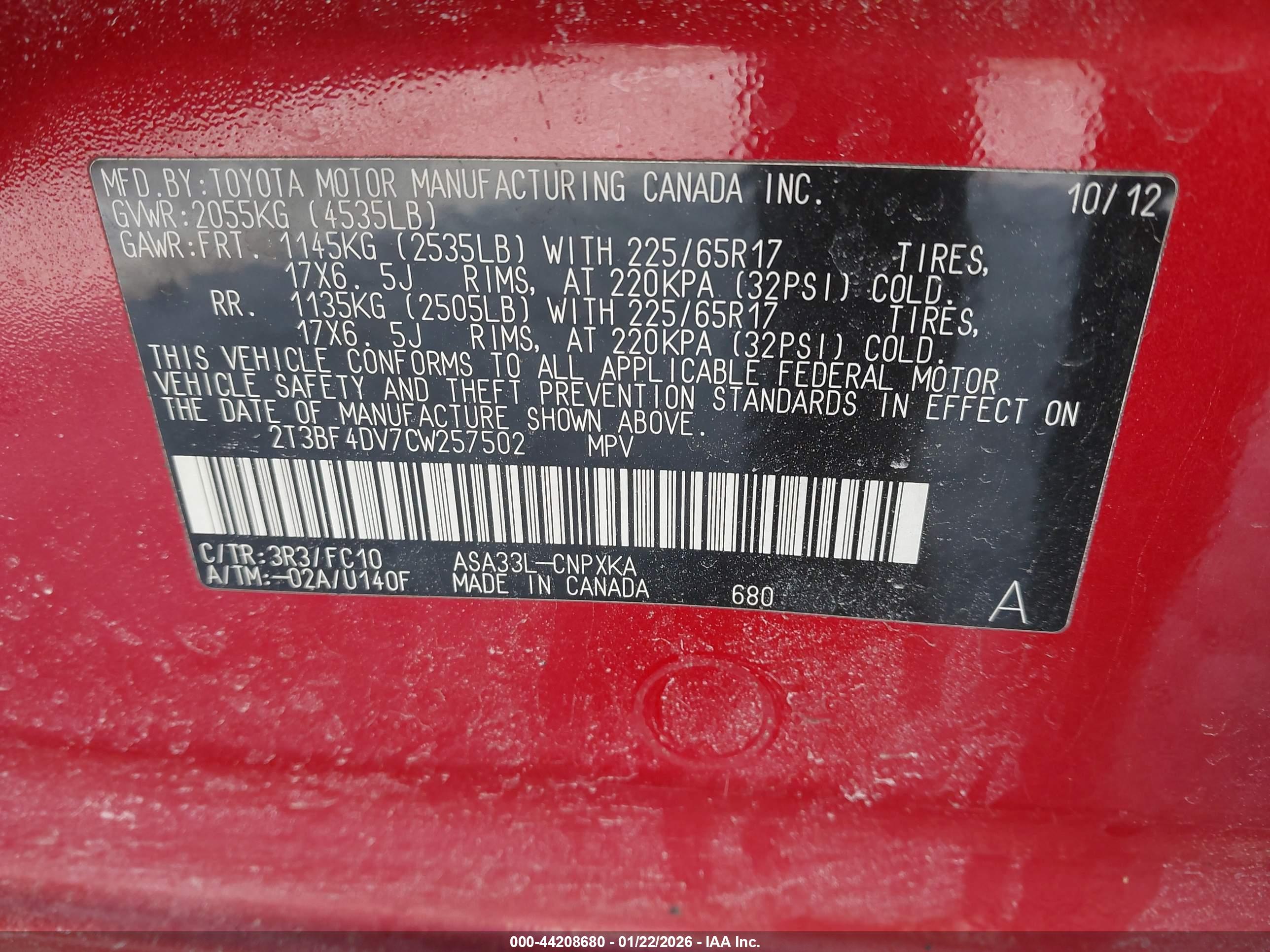 TOYOTA RAV4 image 9