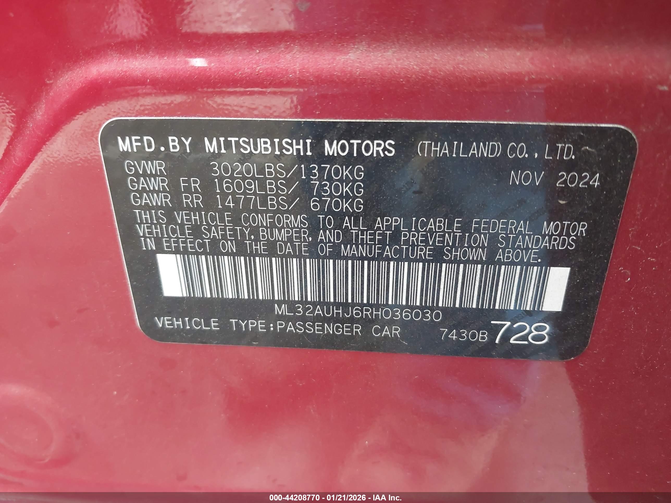 MITSUBISHI MIRAGE image 9