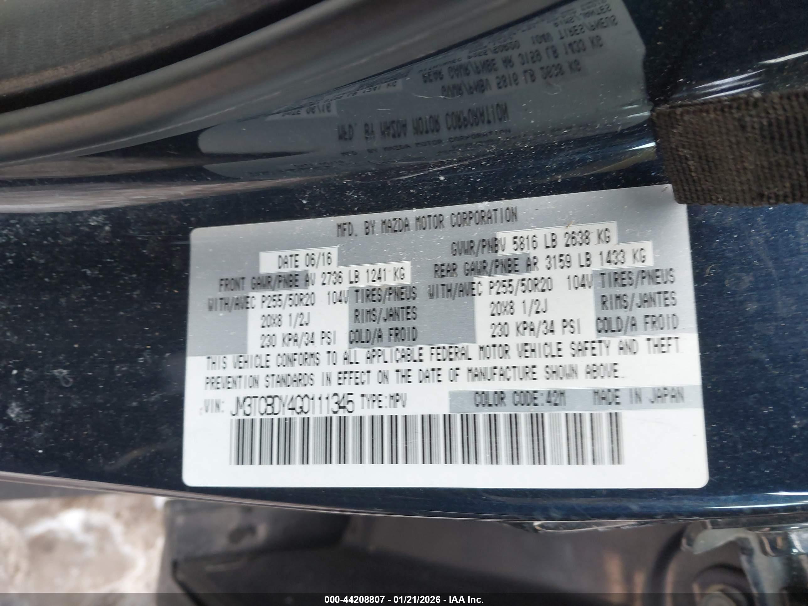 MAZDA CX-9 image 9