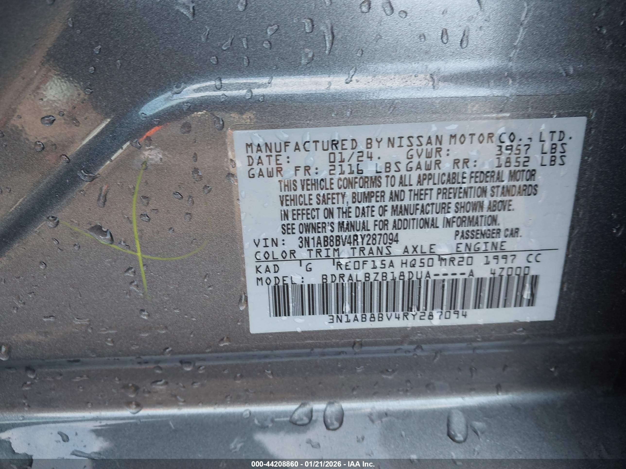 NISSAN SENTRA image 9
