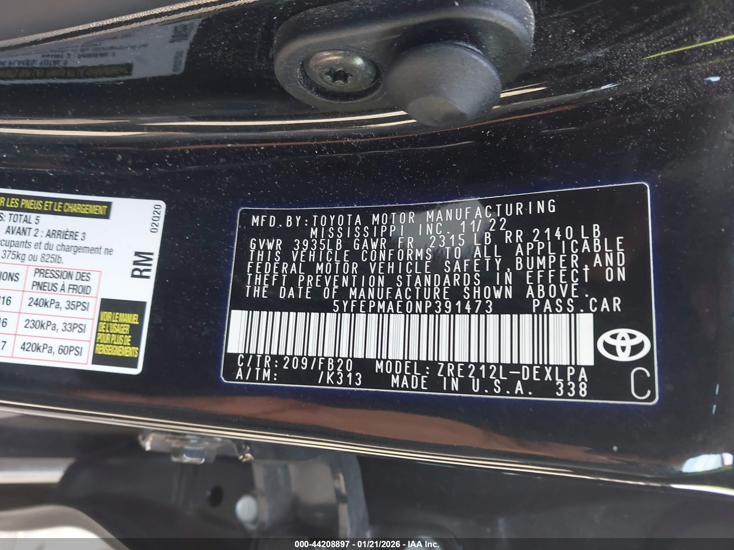TOYOTA COROLLA image 9