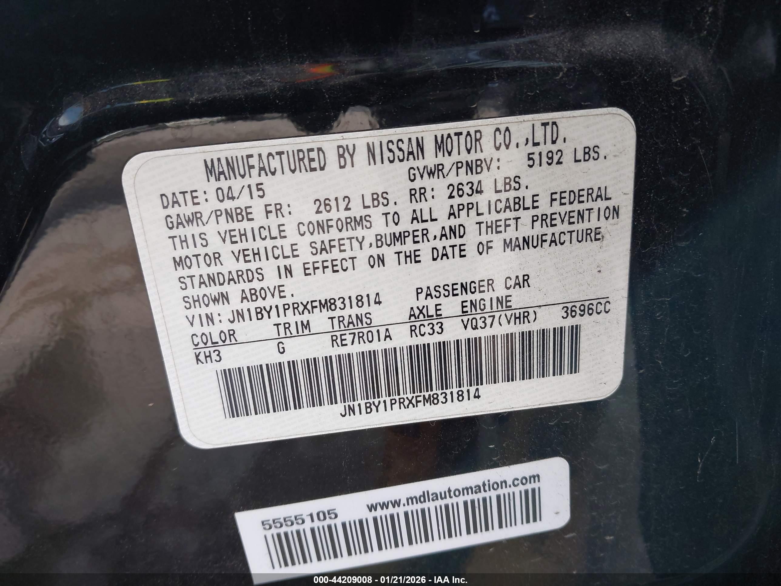 INFINITI Q70L image 9