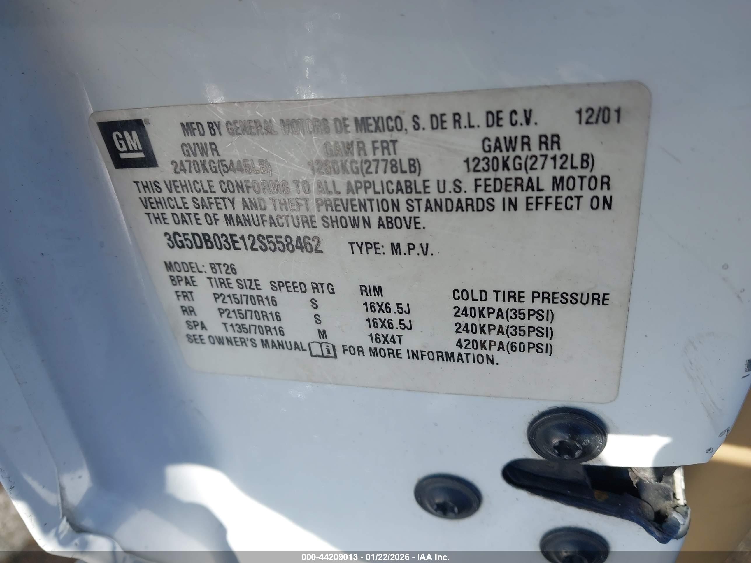 BUICK RENDEZVOUS image 9