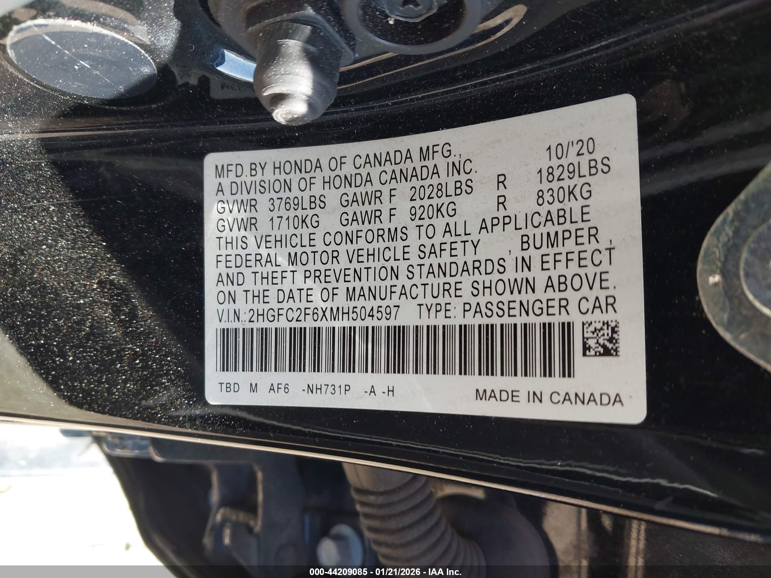 HONDA CIVIC image 9