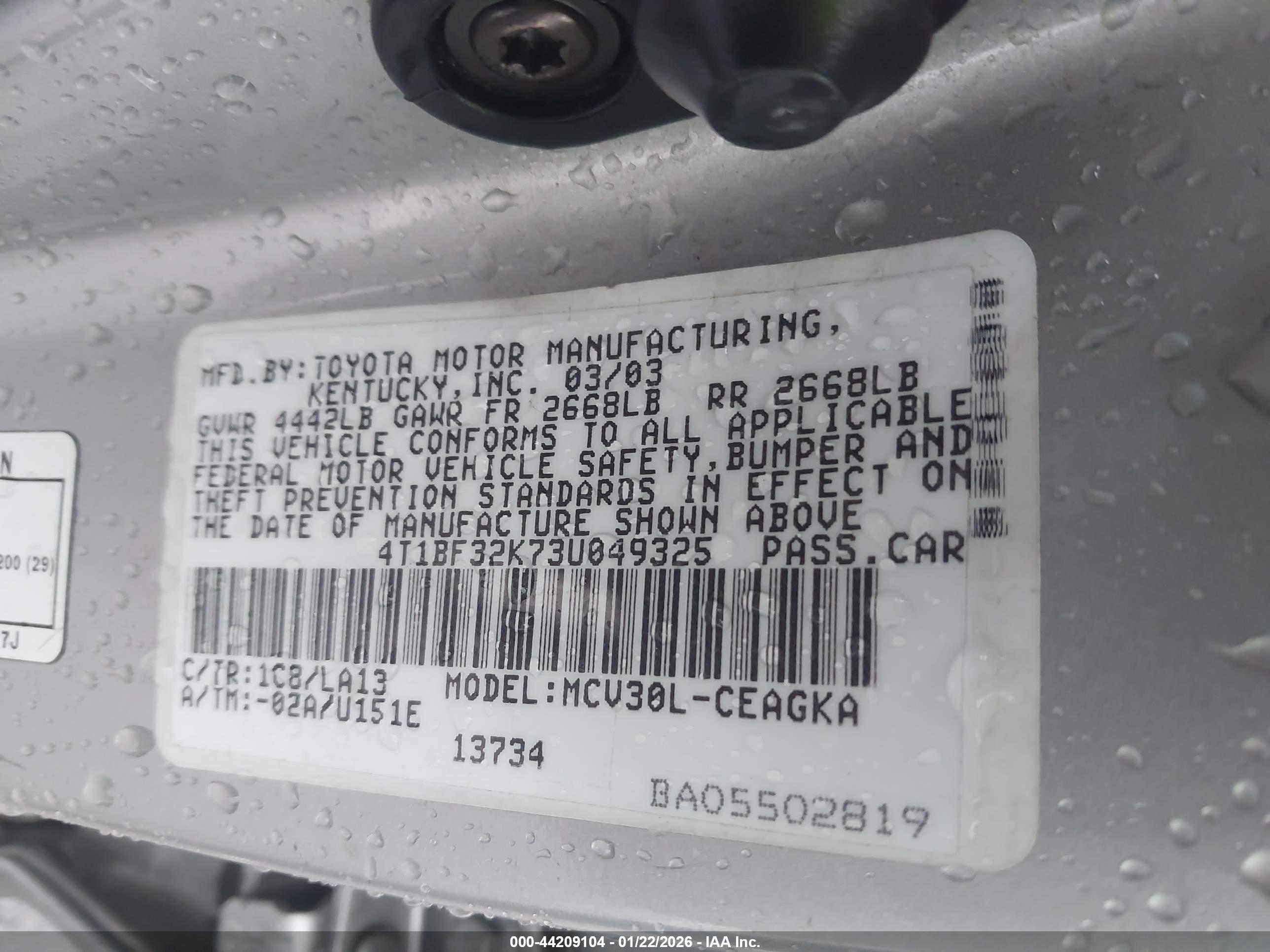 TOYOTA CAMRY image 9