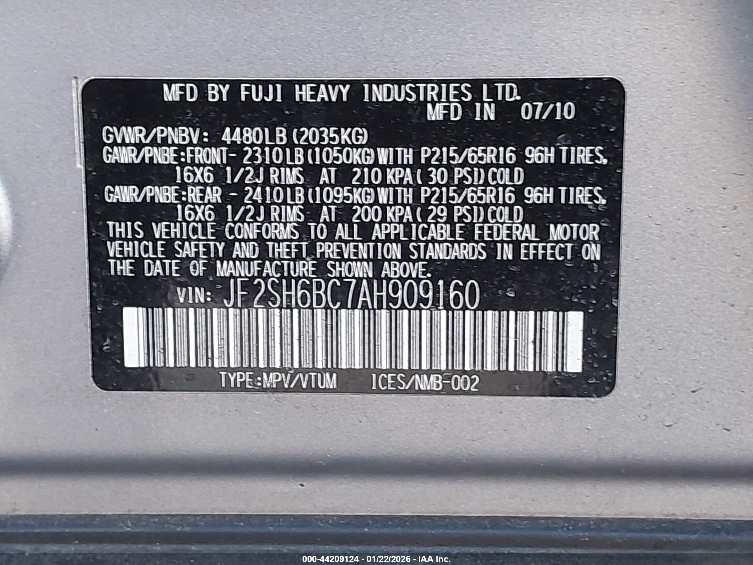 SUBARU FORESTER image 9