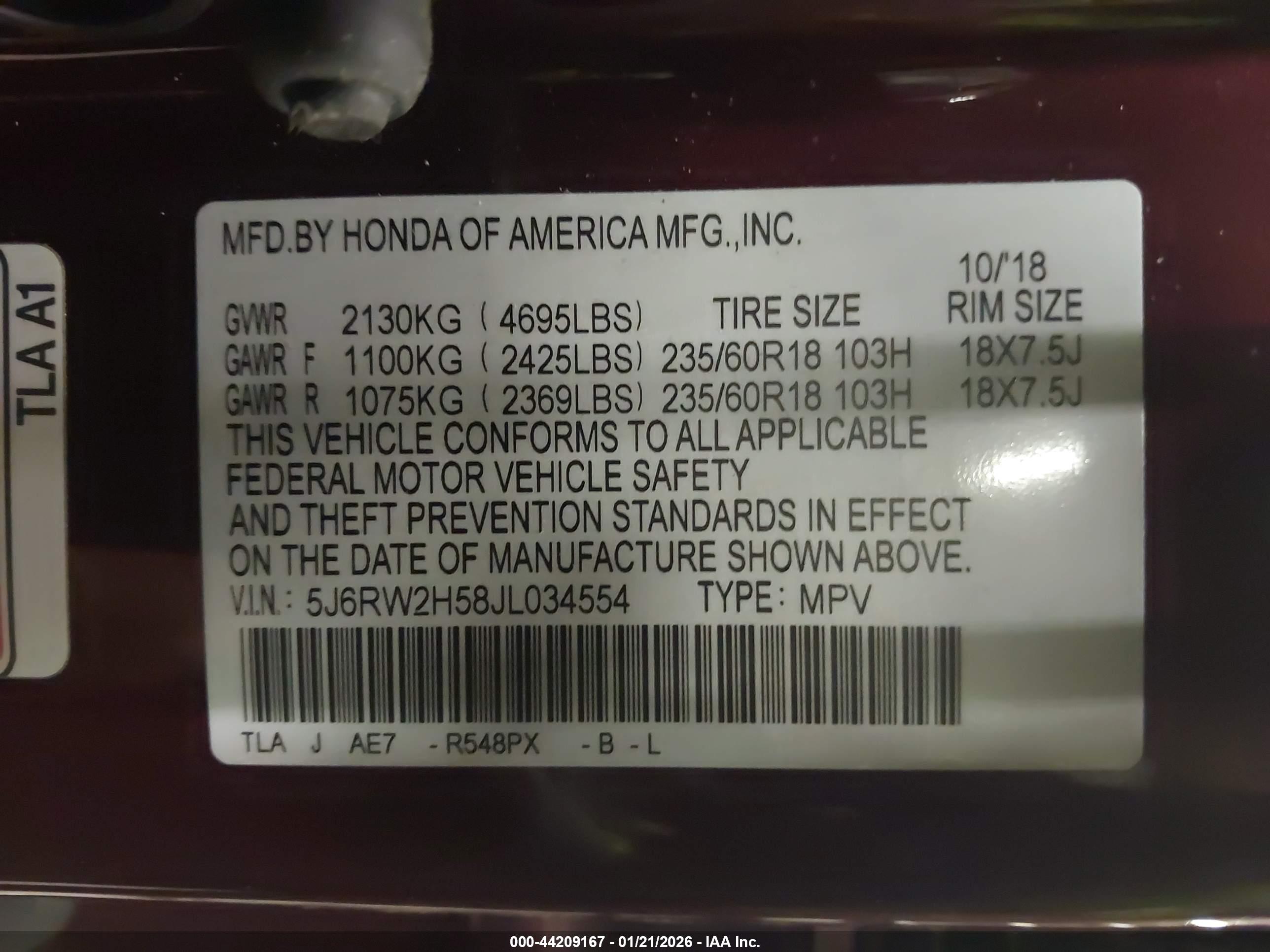 HONDA CR-V image 9