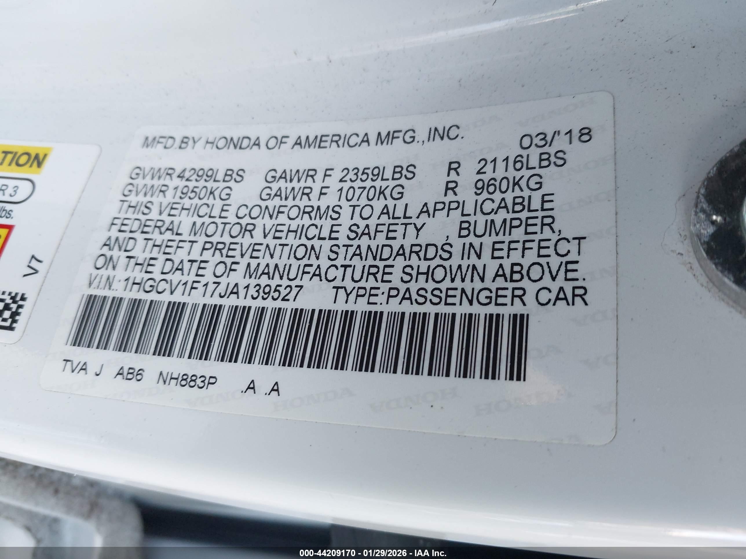 HONDA ACCORD image 9