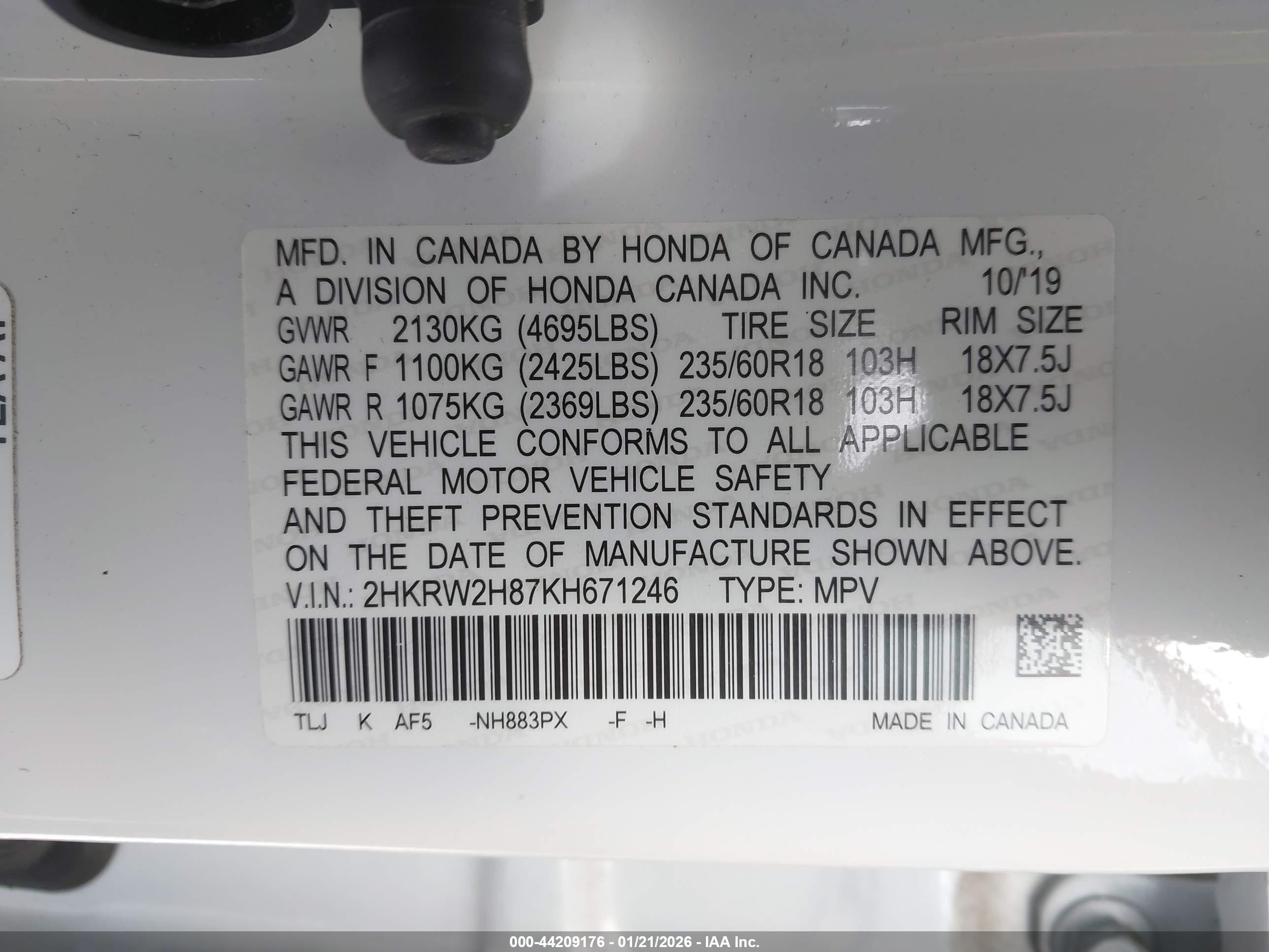 HONDA CR-V image 9