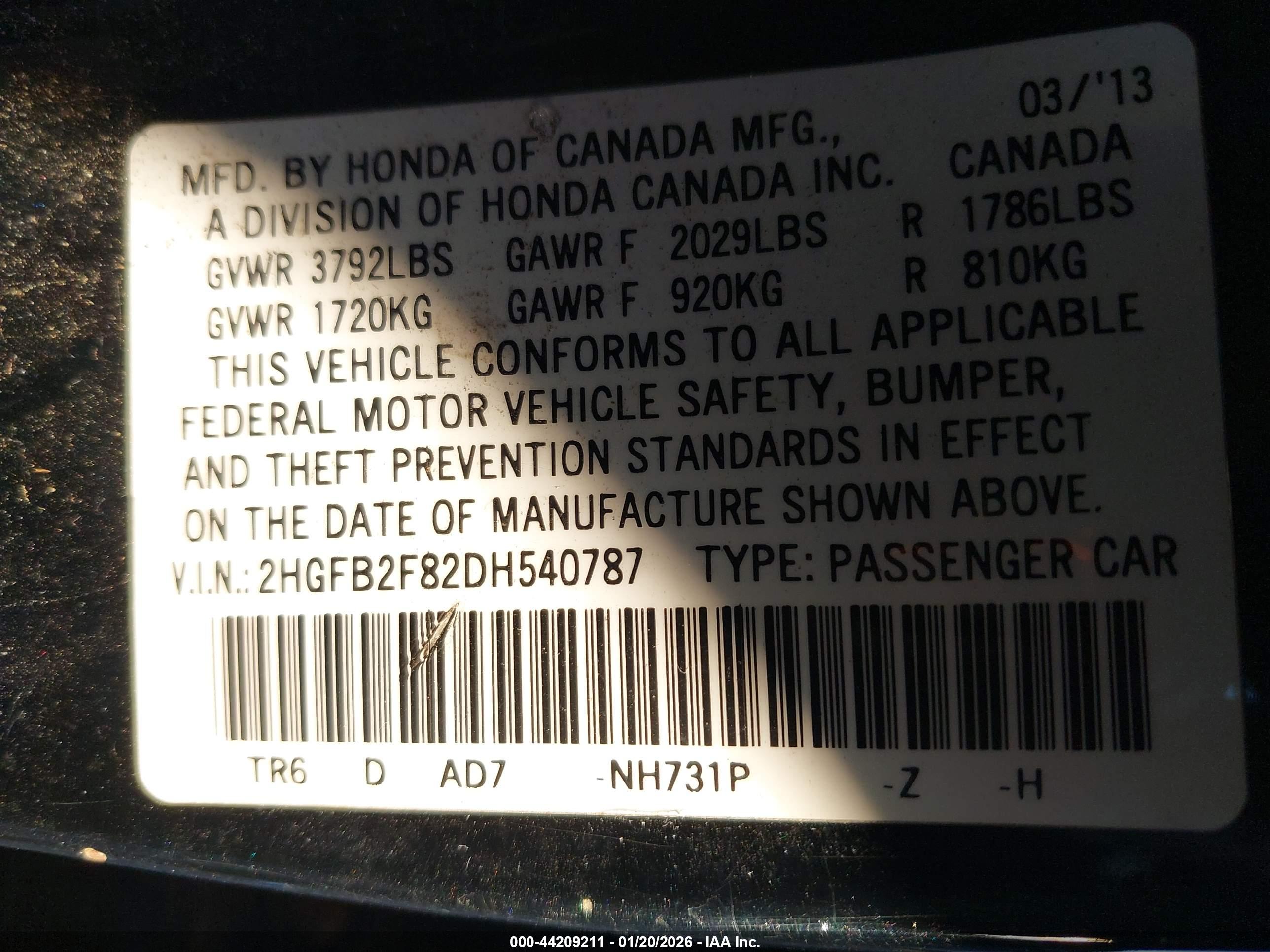 HONDA CIVIC image 9