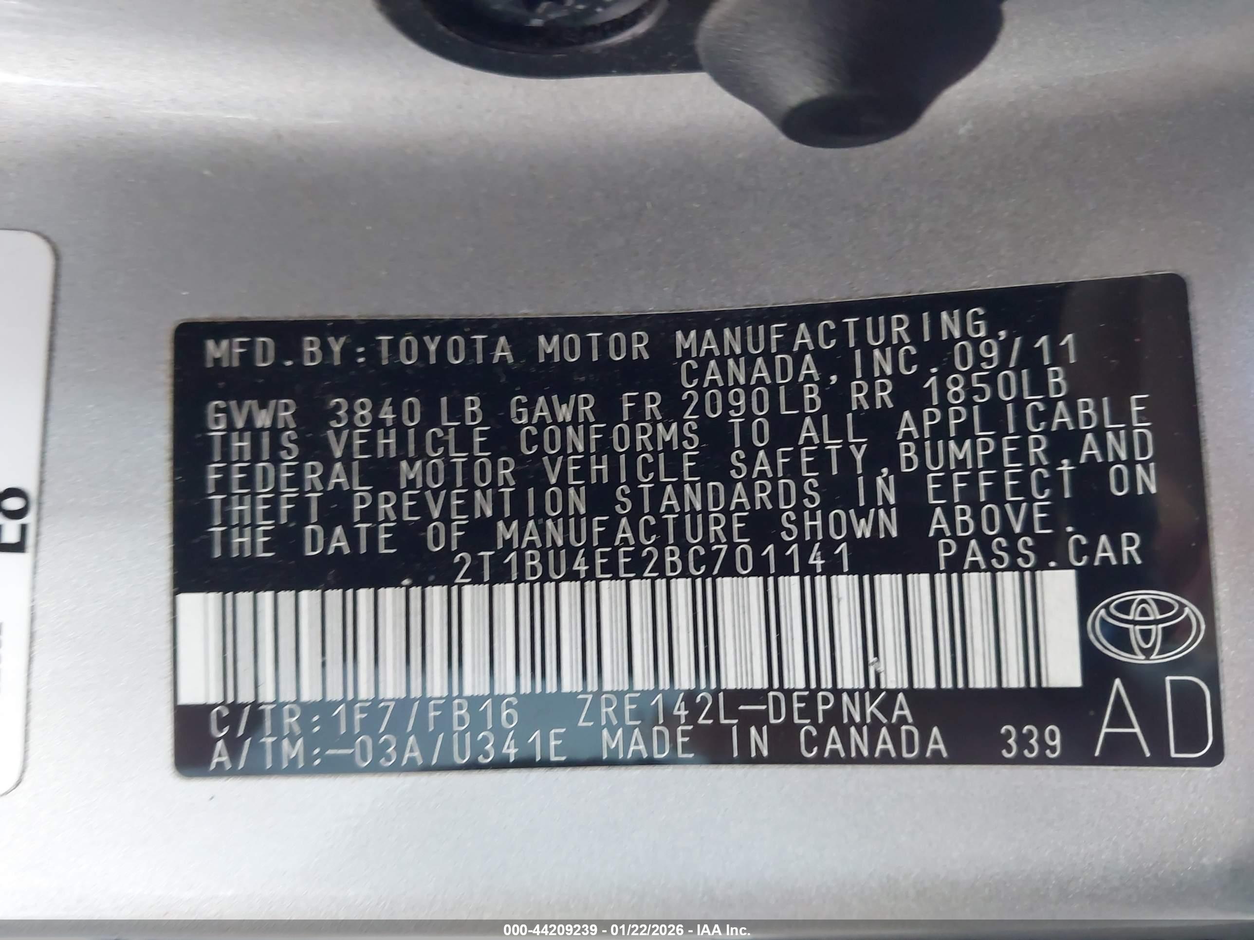 TOYOTA COROLLA image 9