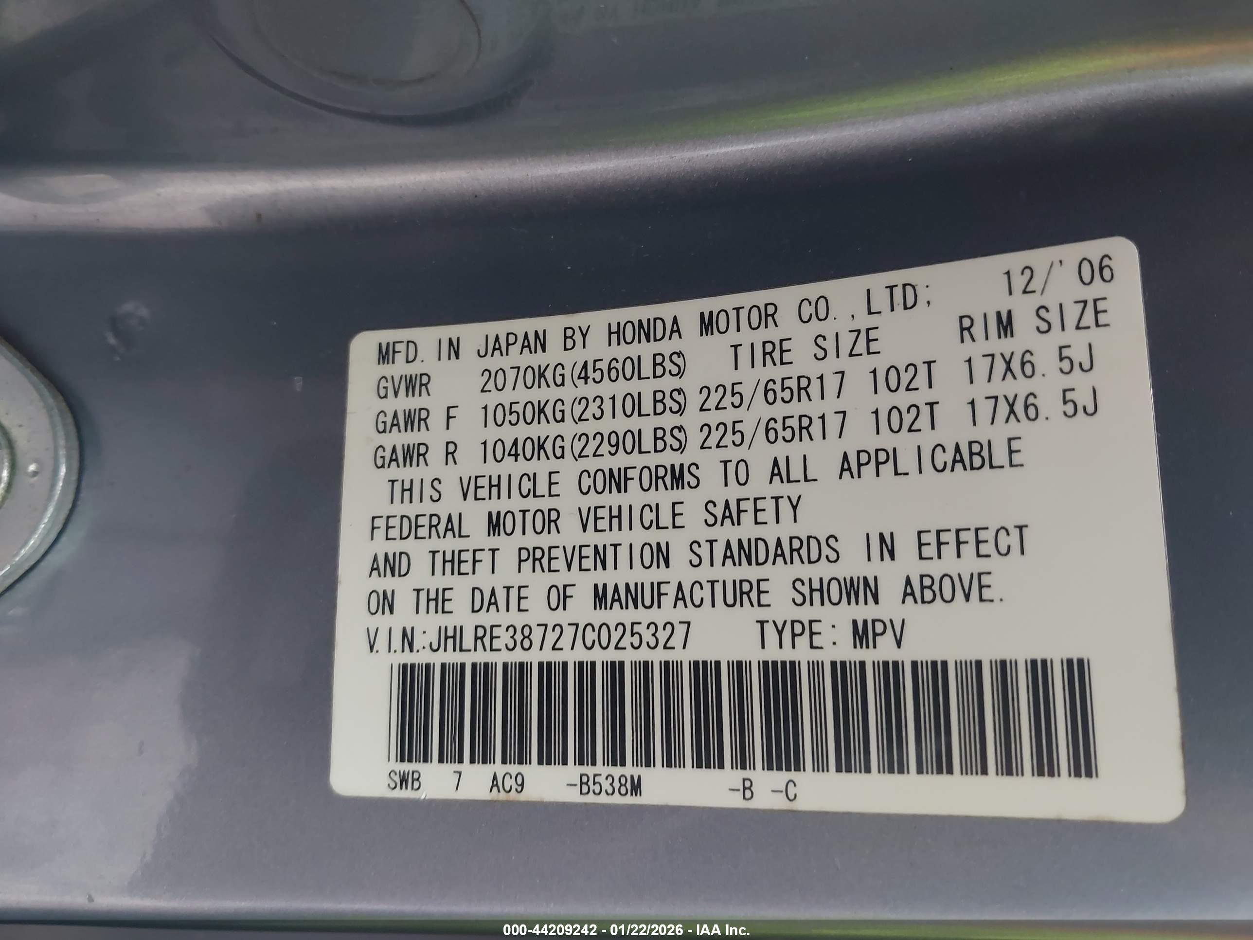 HONDA CR-V image 9