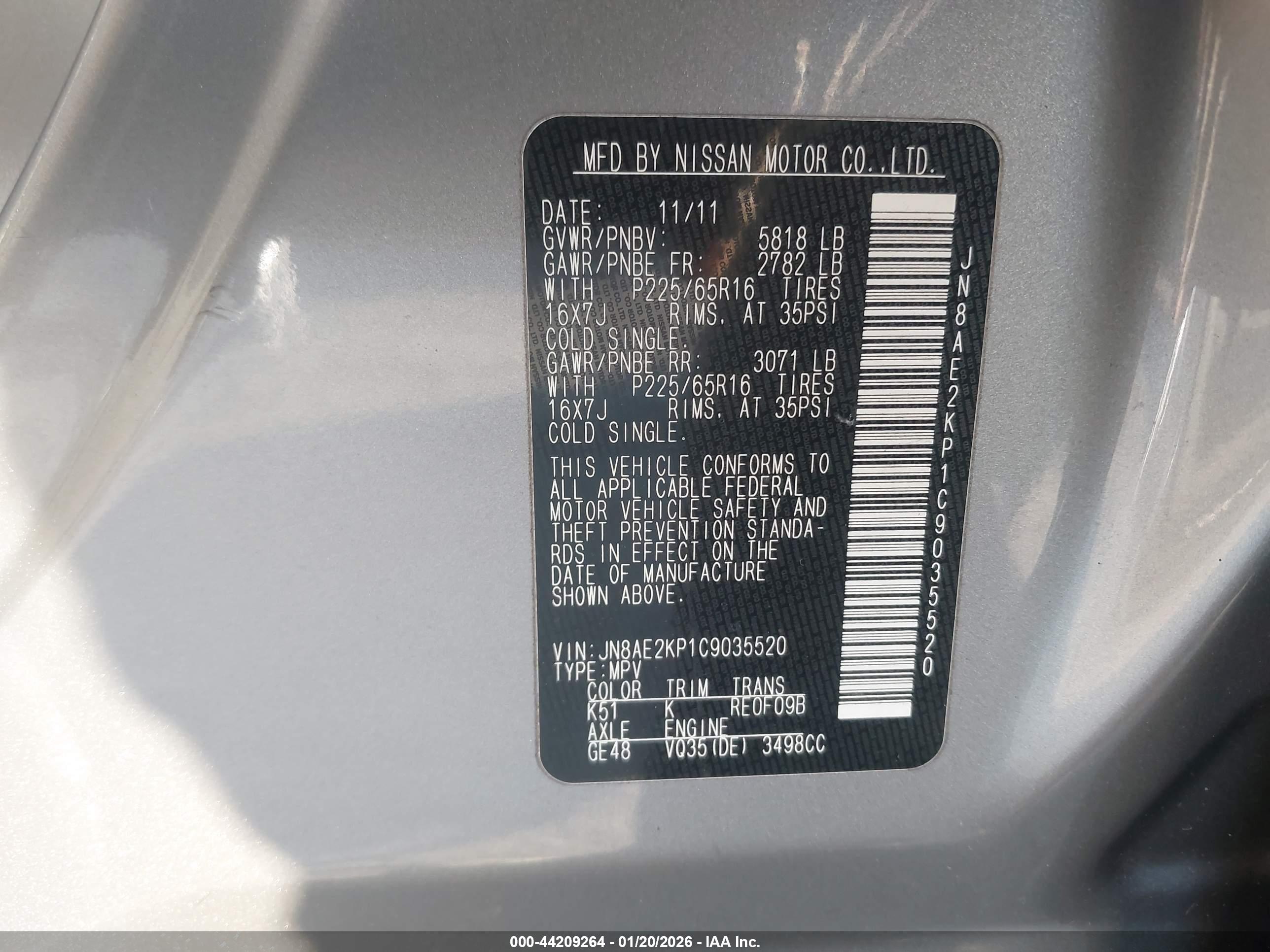 NISSAN QUEST image 9
