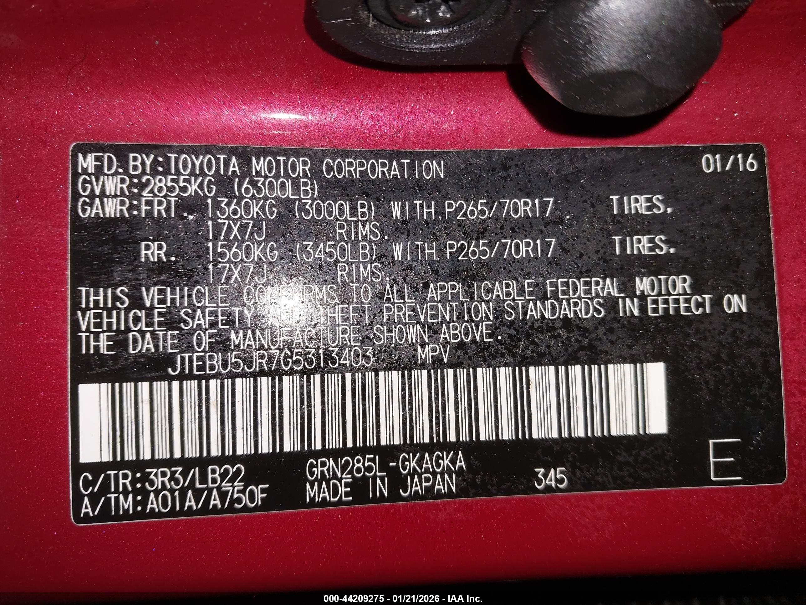 TOYOTA 4RUNNER image 9