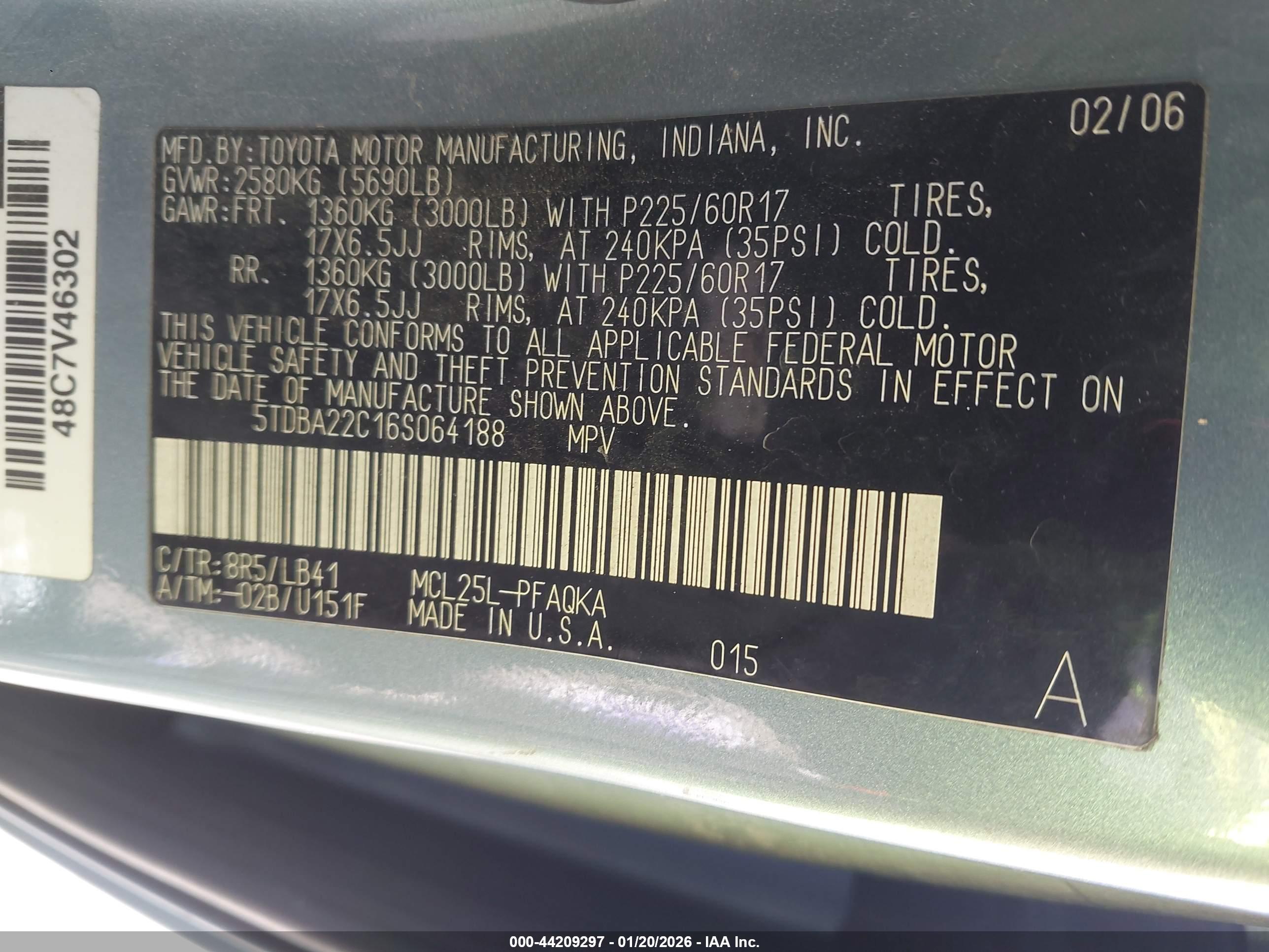 TOYOTA SIENNA image 9