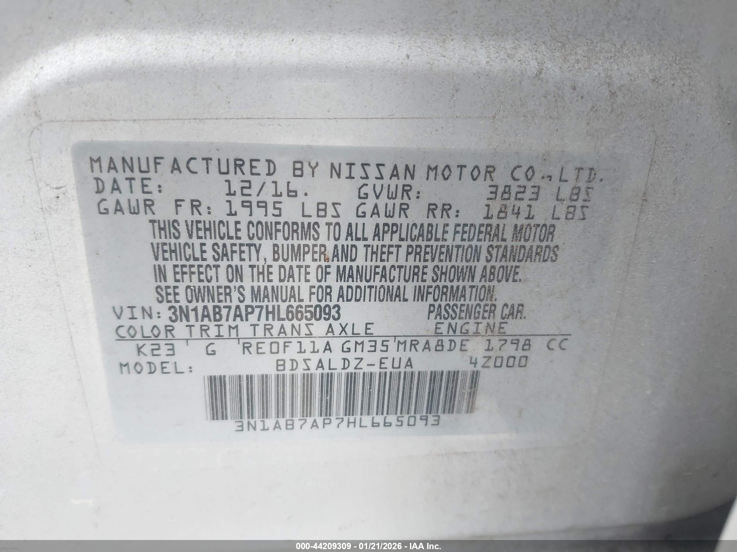 NISSAN SENTRA image 9