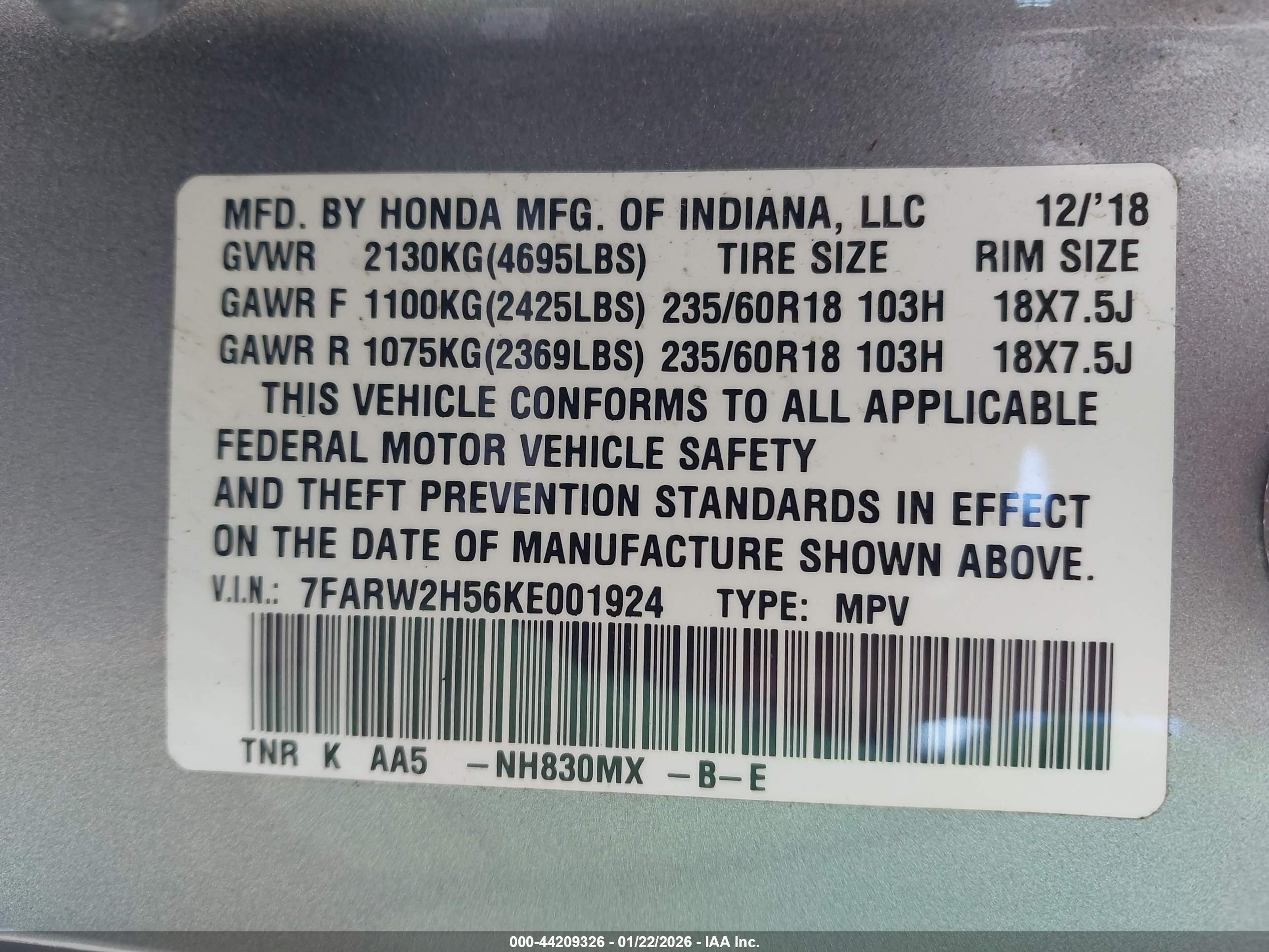 HONDA CR-V image 9