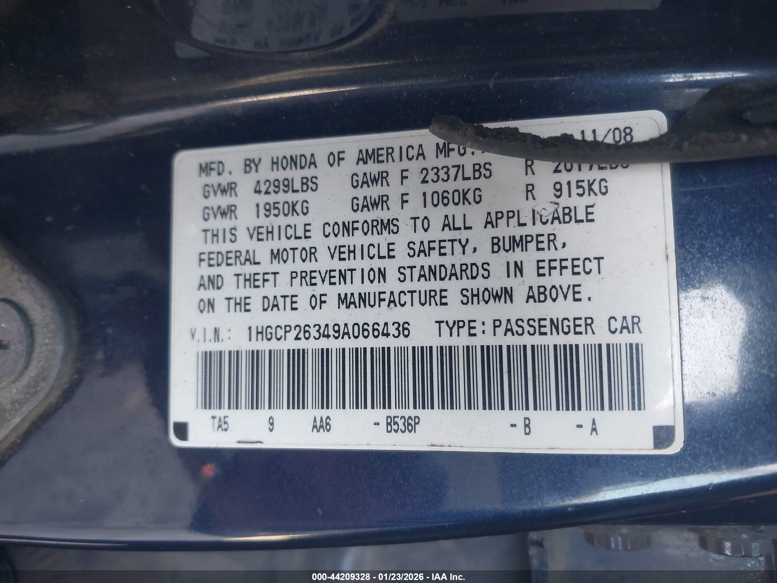 HONDA ACCORD image 9