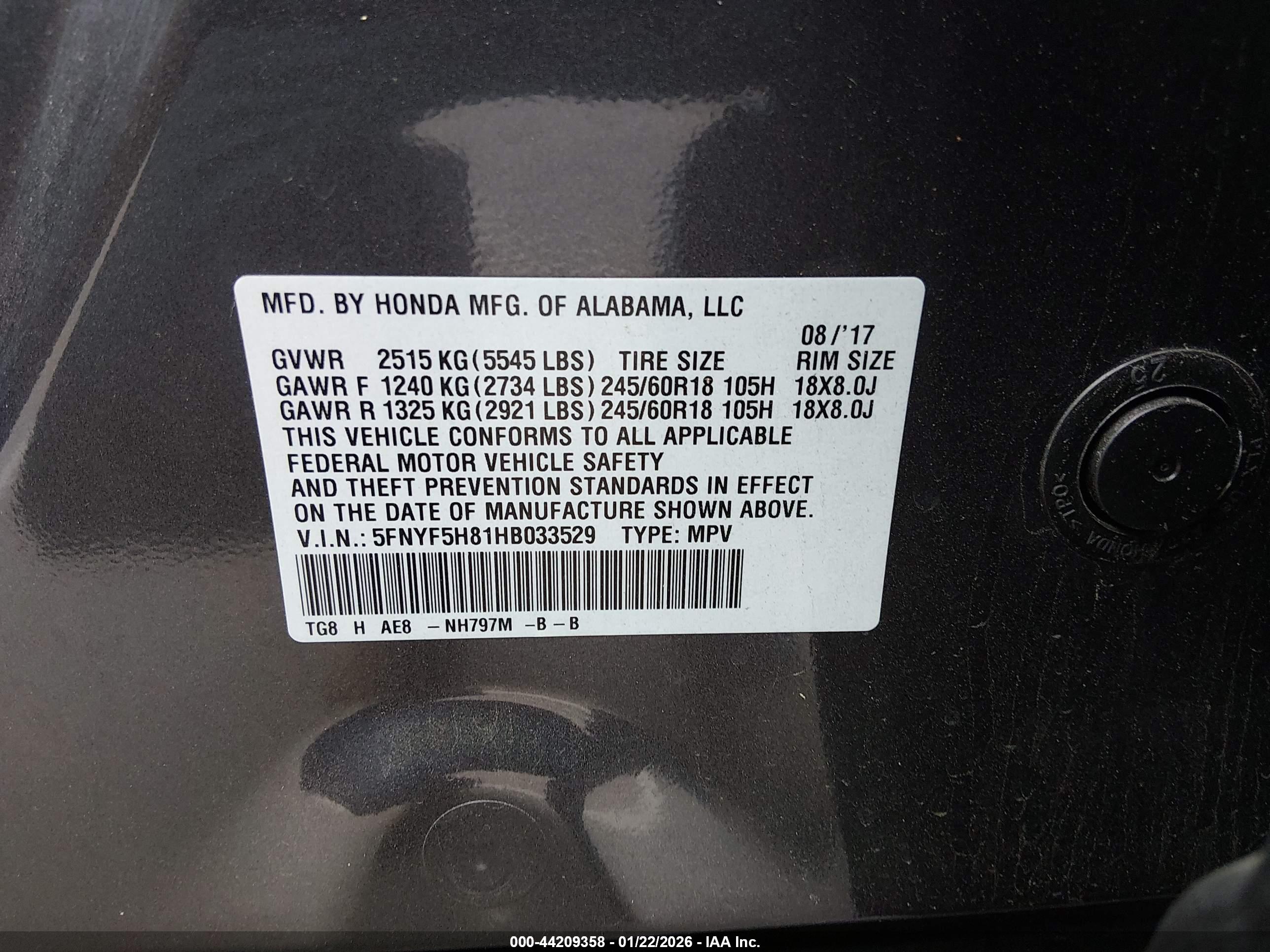 HONDA PILOT image 9