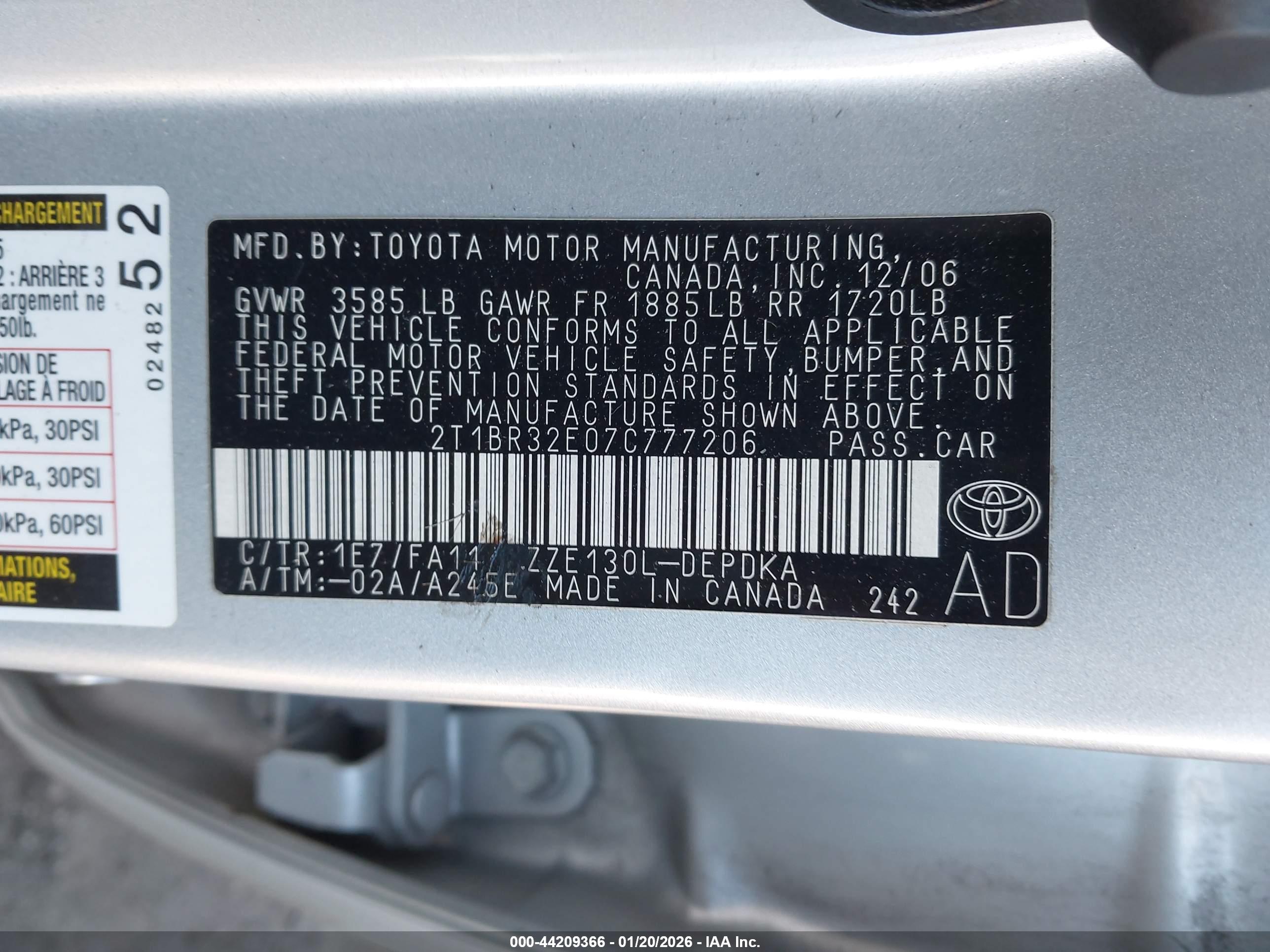 TOYOTA COROLLA image 9