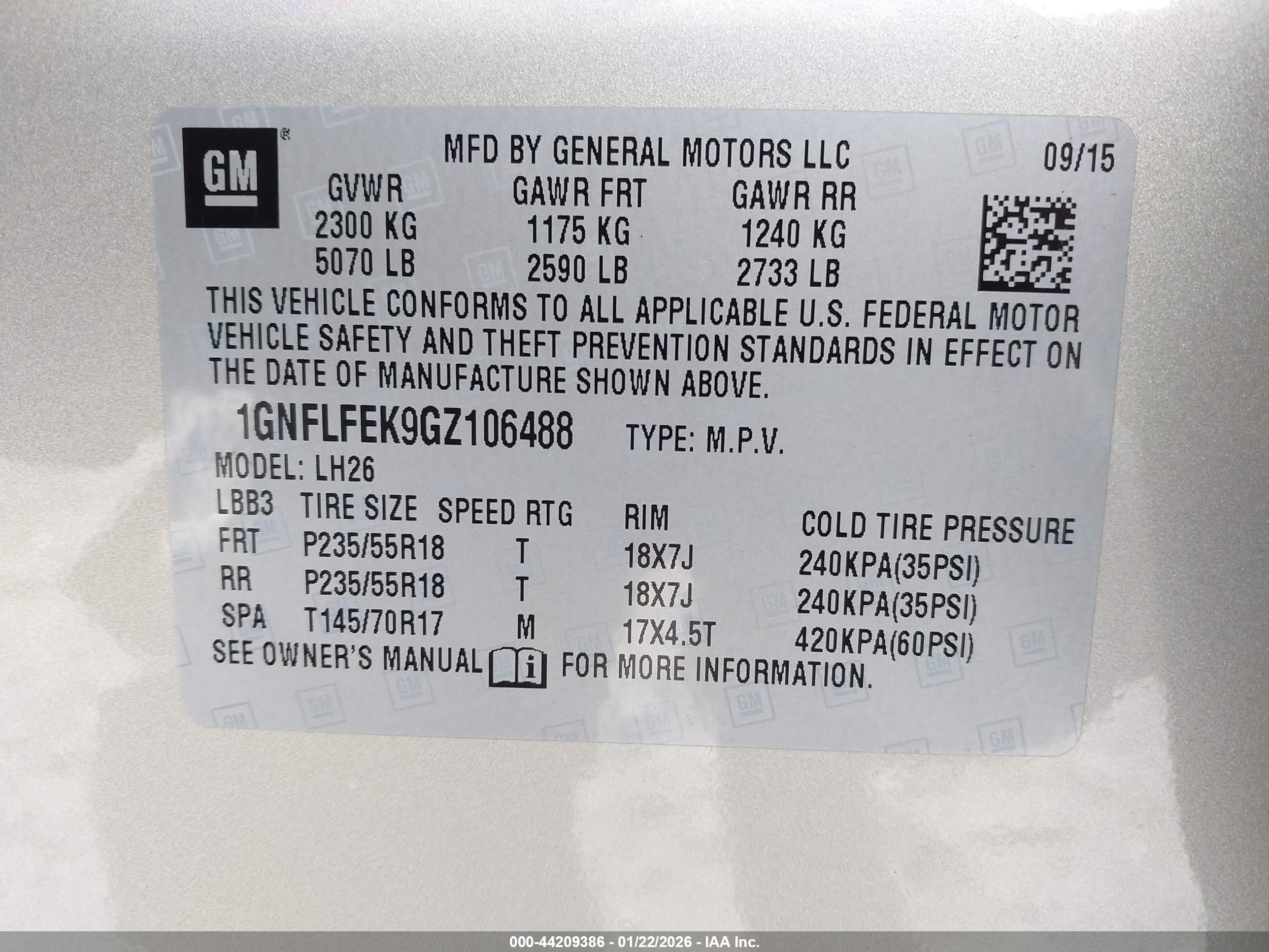 CHEVROLET EQUINOX image 9