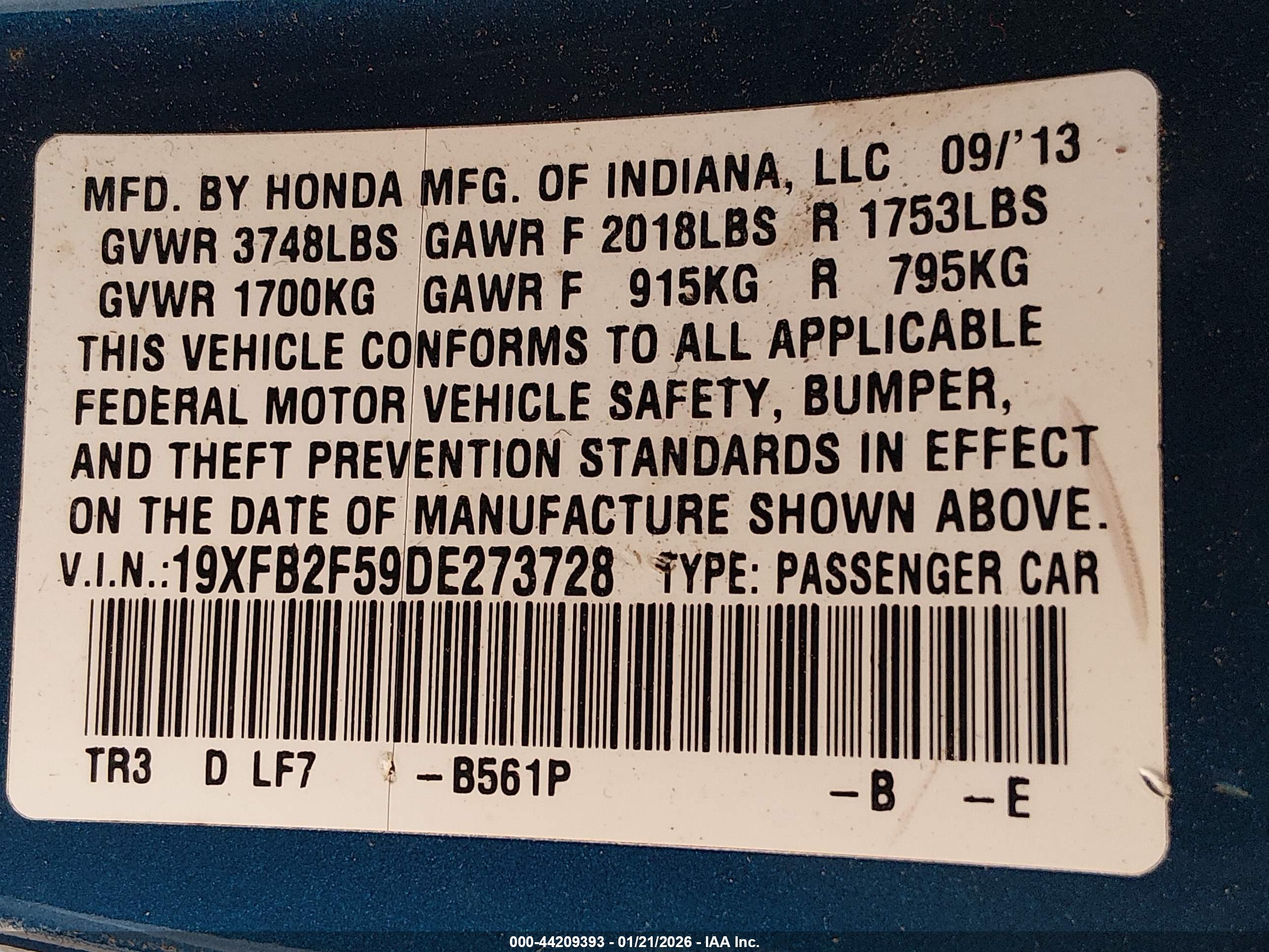HONDA CIVIC image 9