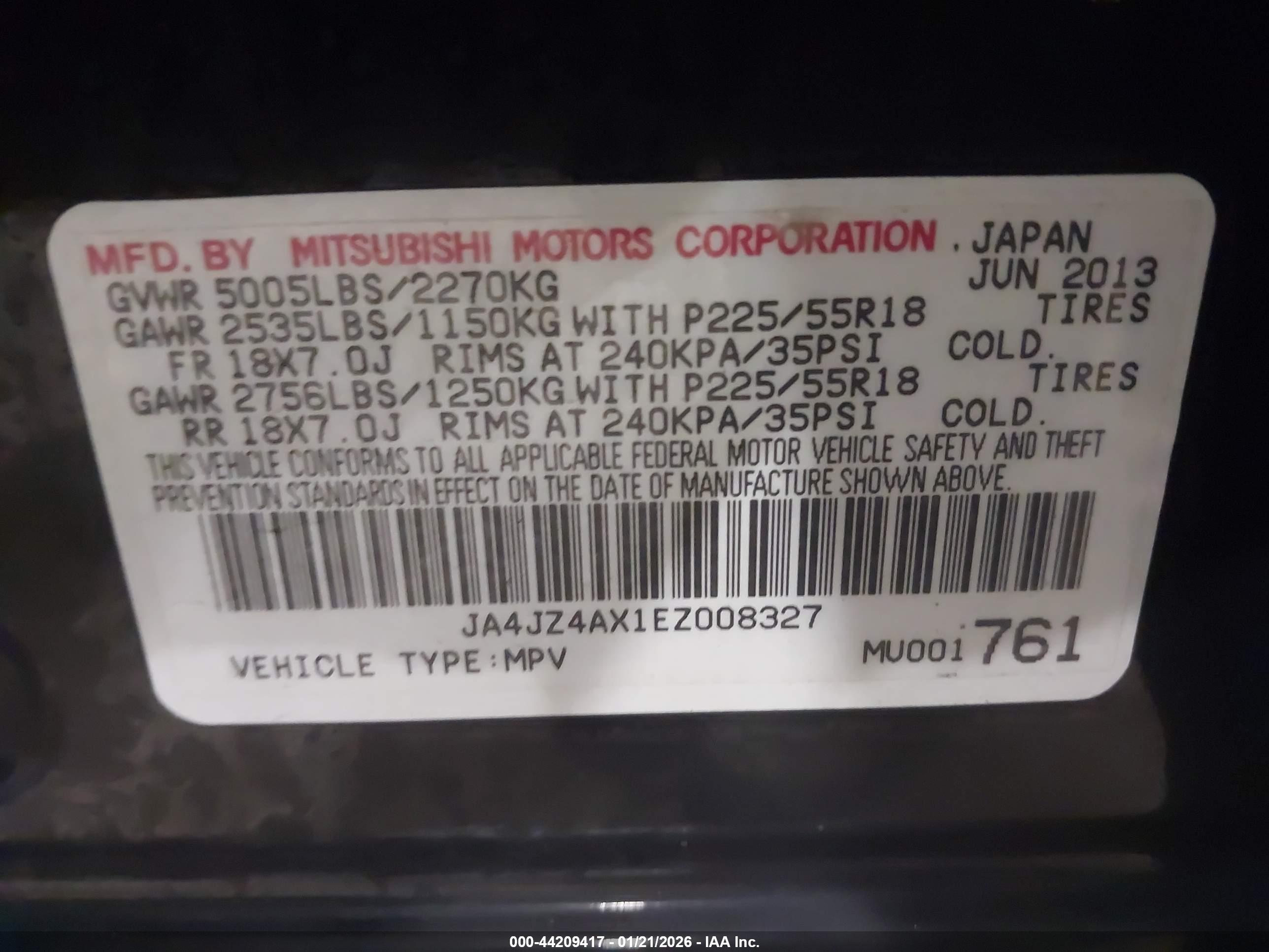 MITSUBISHI OUTLANDER image 9