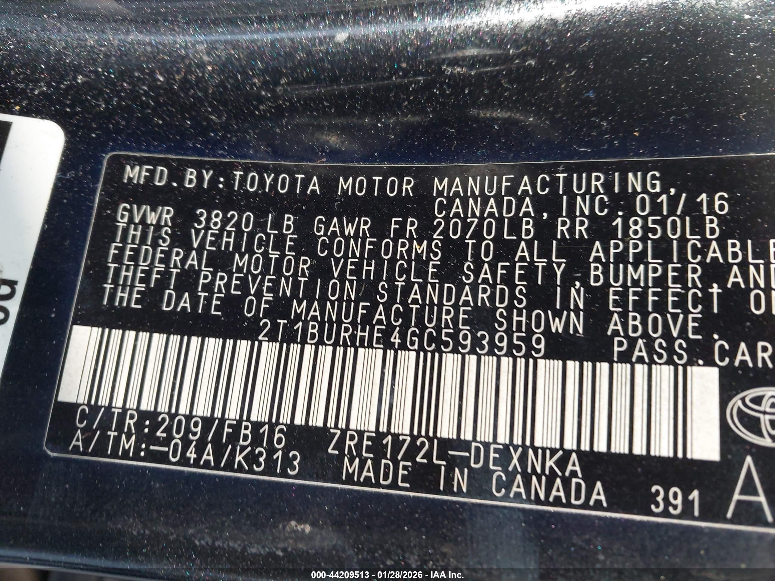 TOYOTA COROLLA image 9
