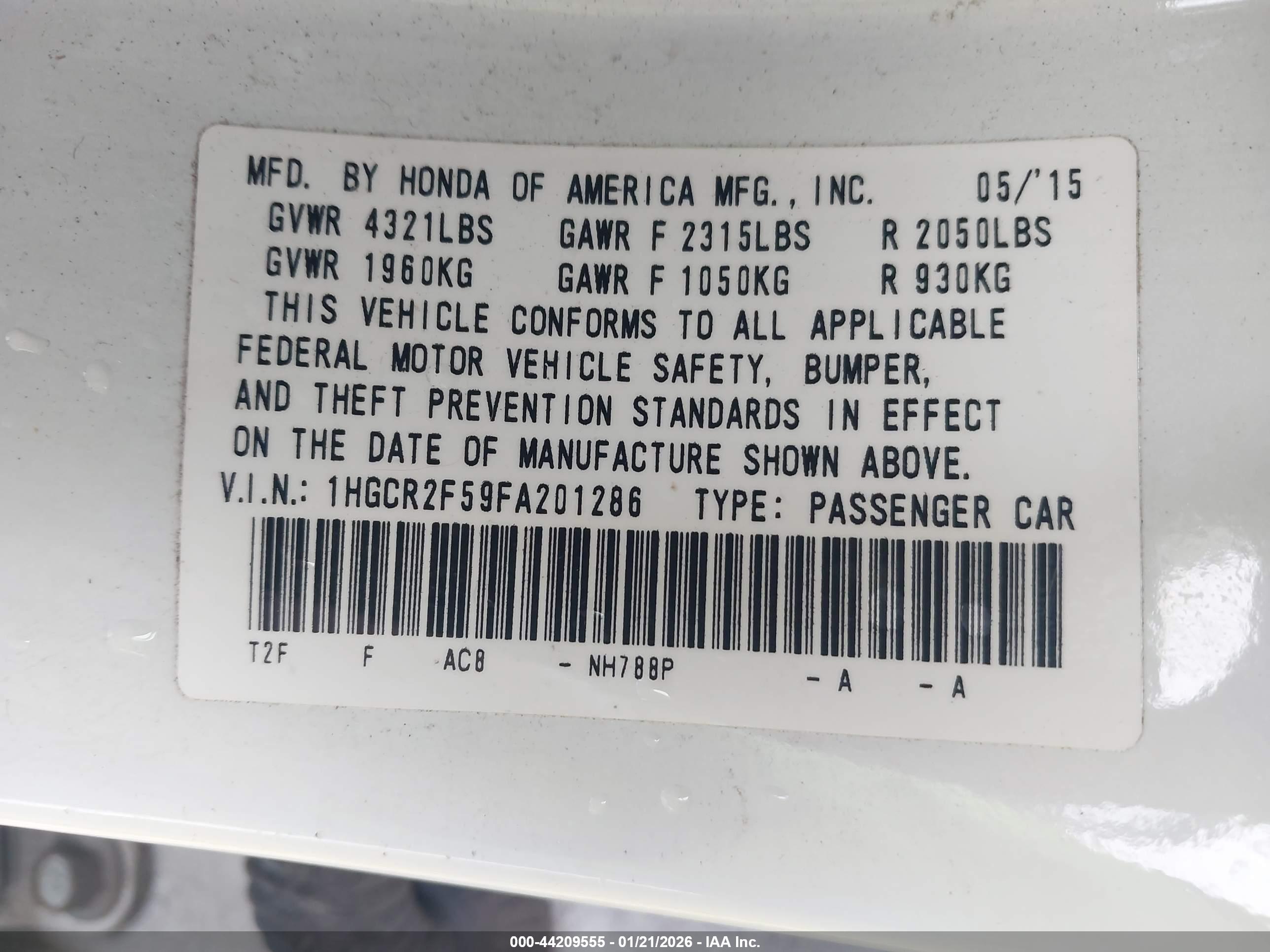 HONDA ACCORD image 9