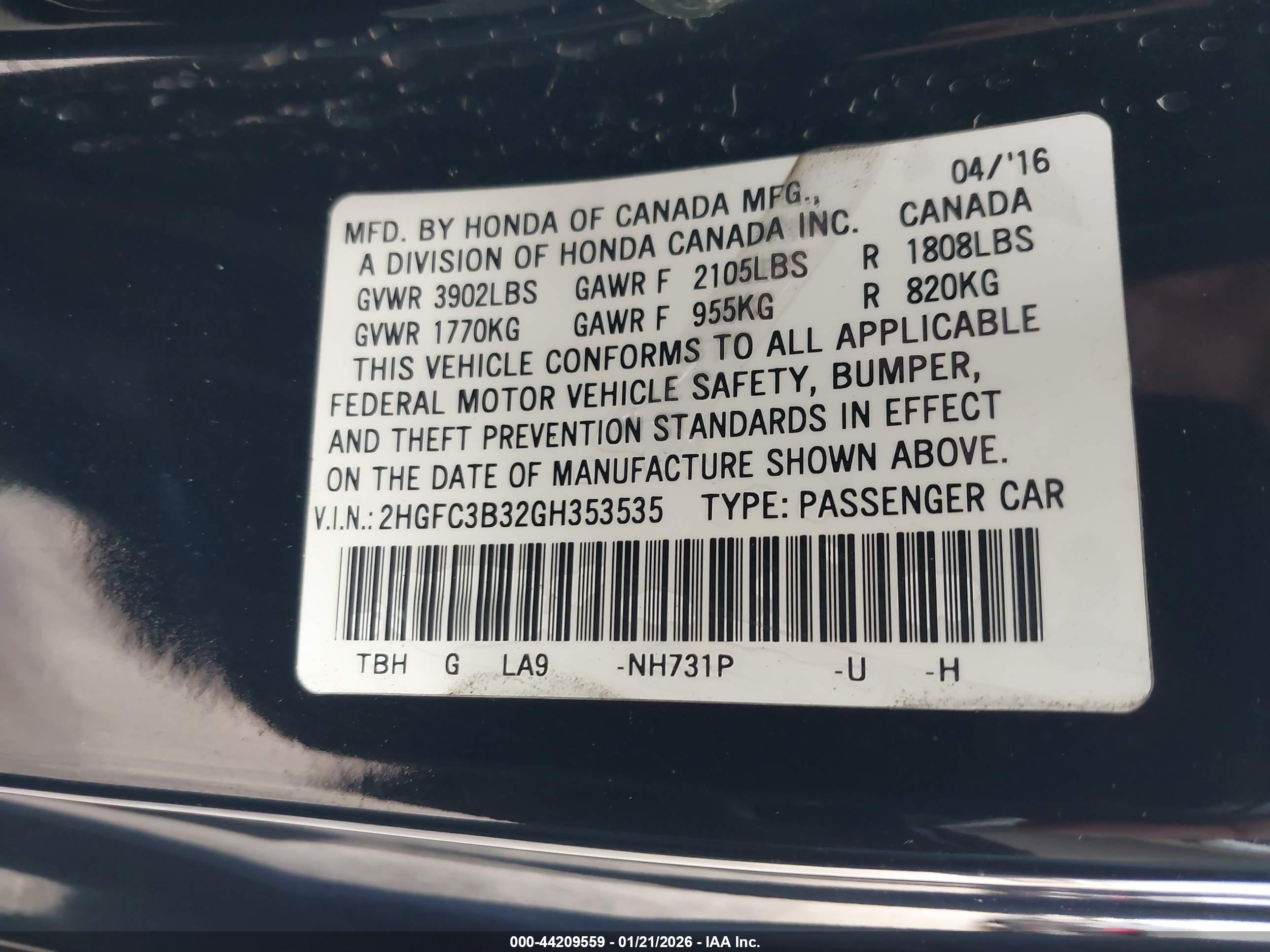 HONDA CIVIC image 9