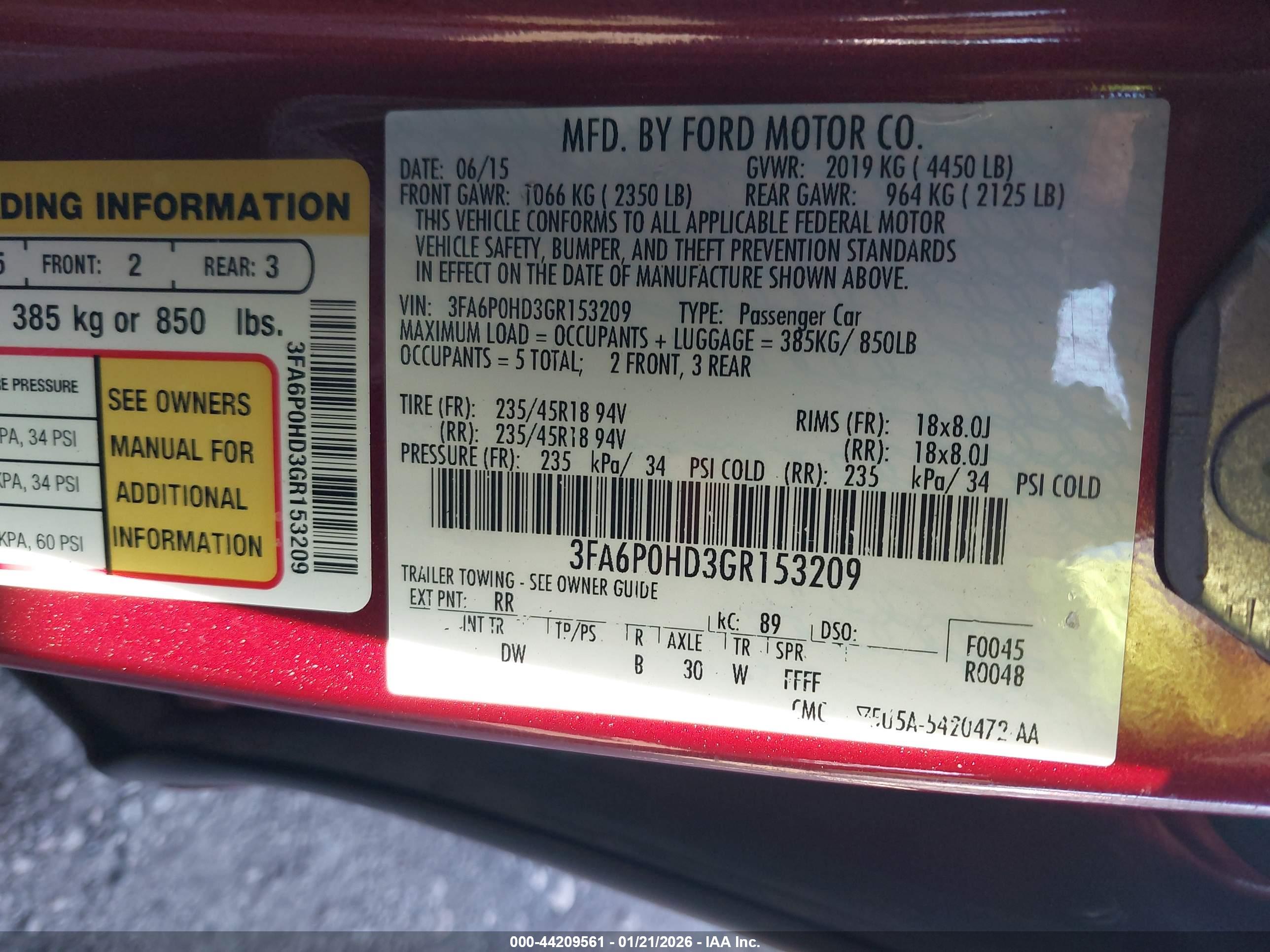 FORD FUSION image 9