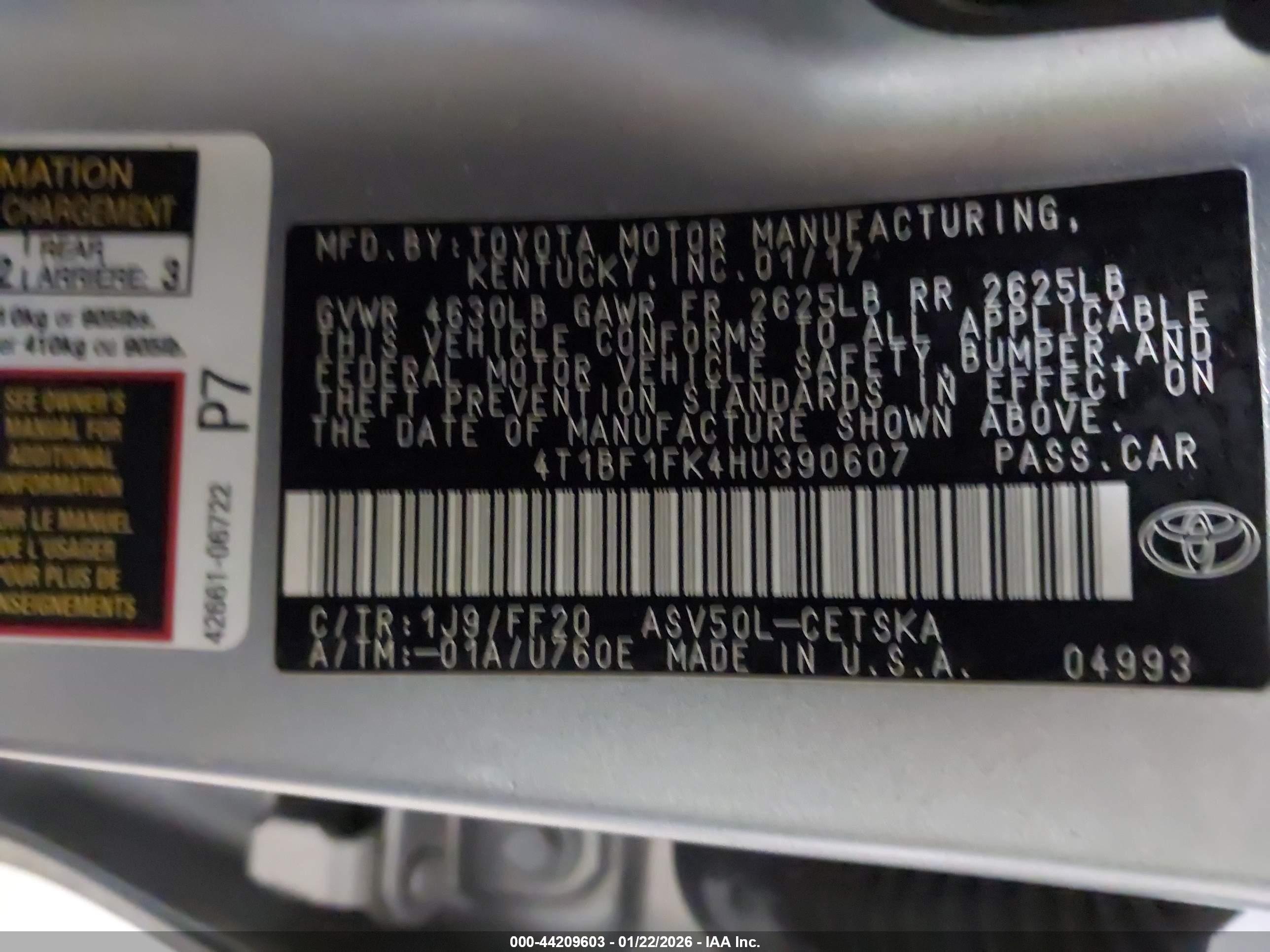TOYOTA CAMRY image 9