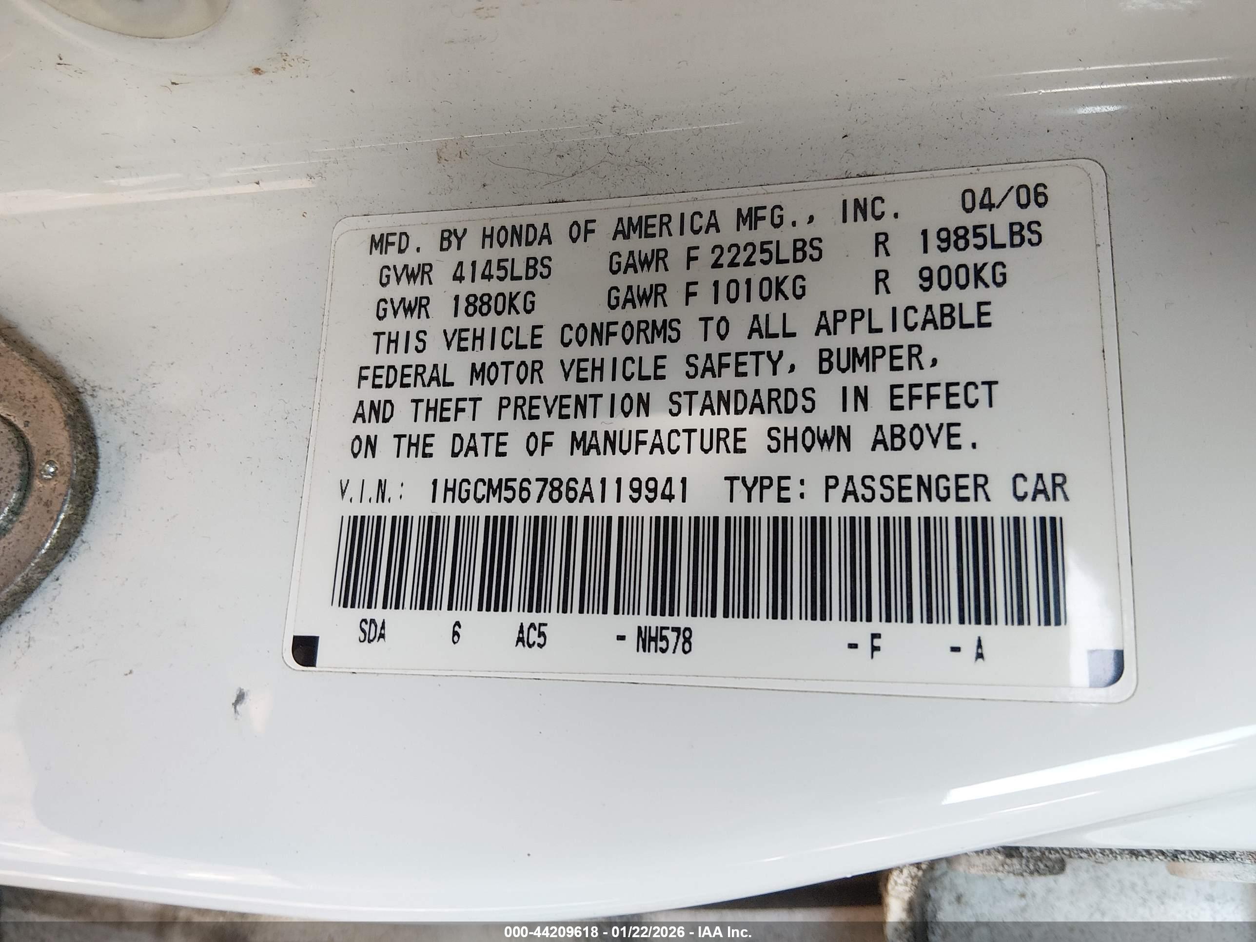HONDA ACCORD image 9