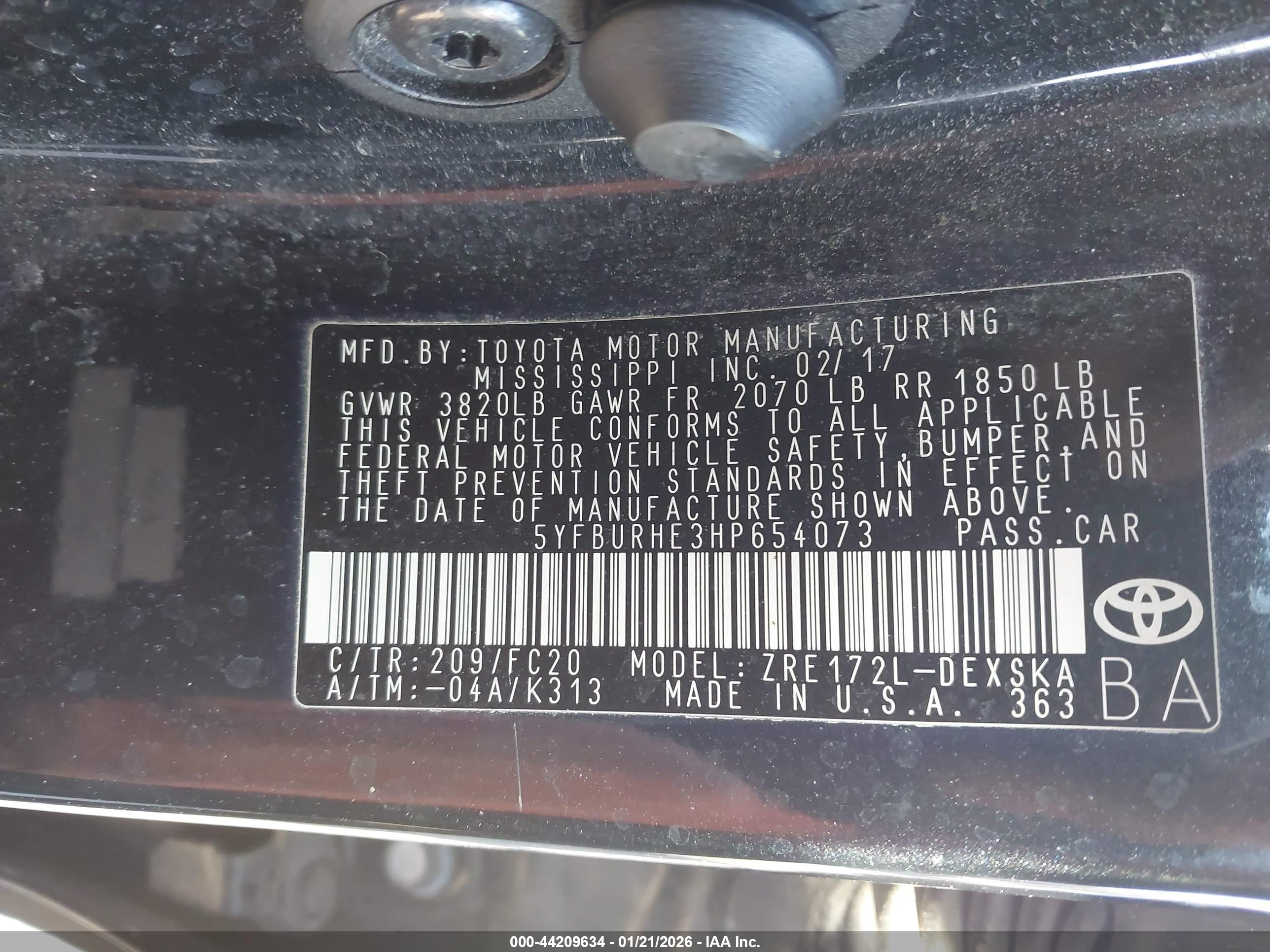 TOYOTA COROLLA image 9