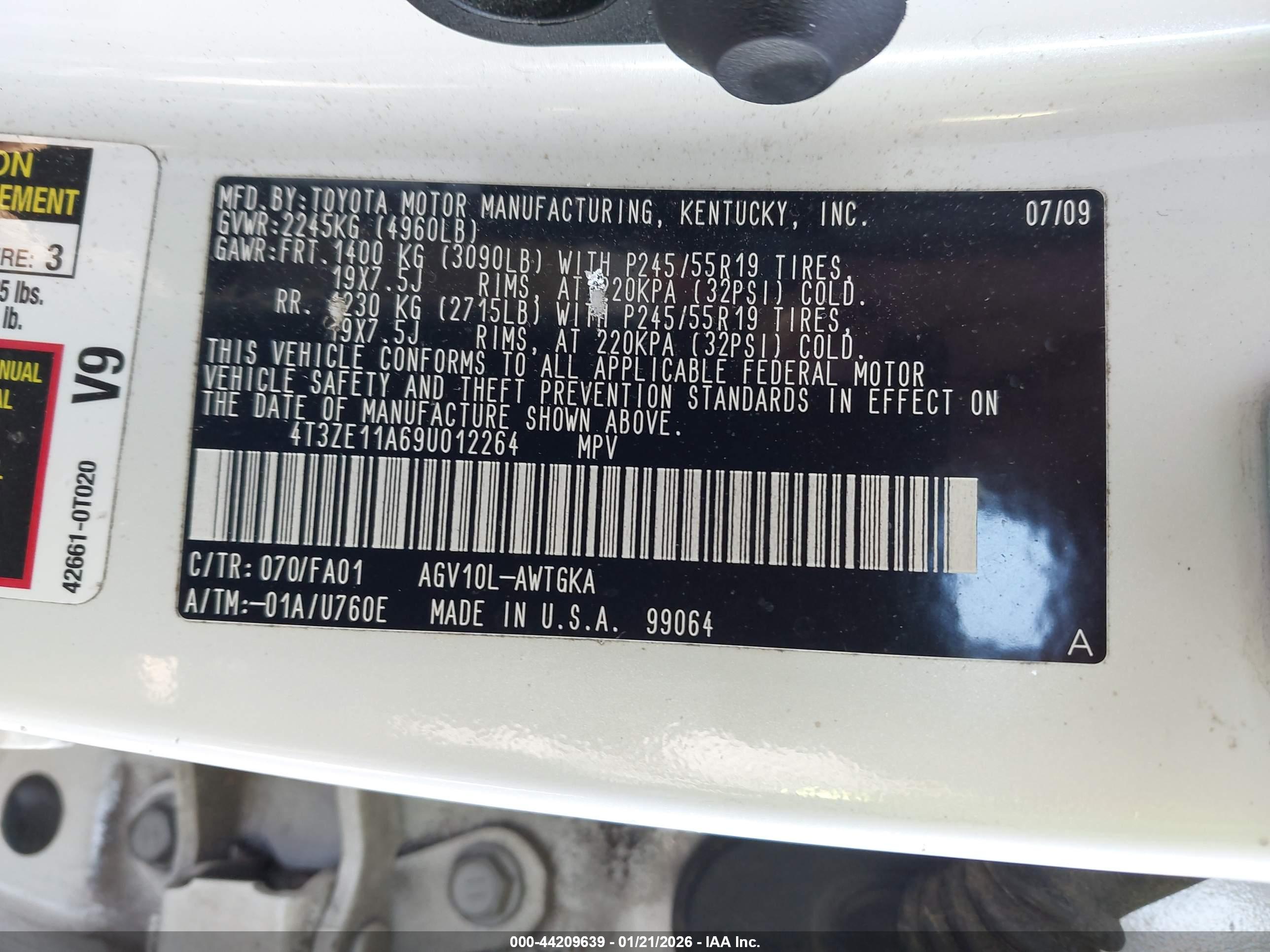 TOYOTA VENZA image 9