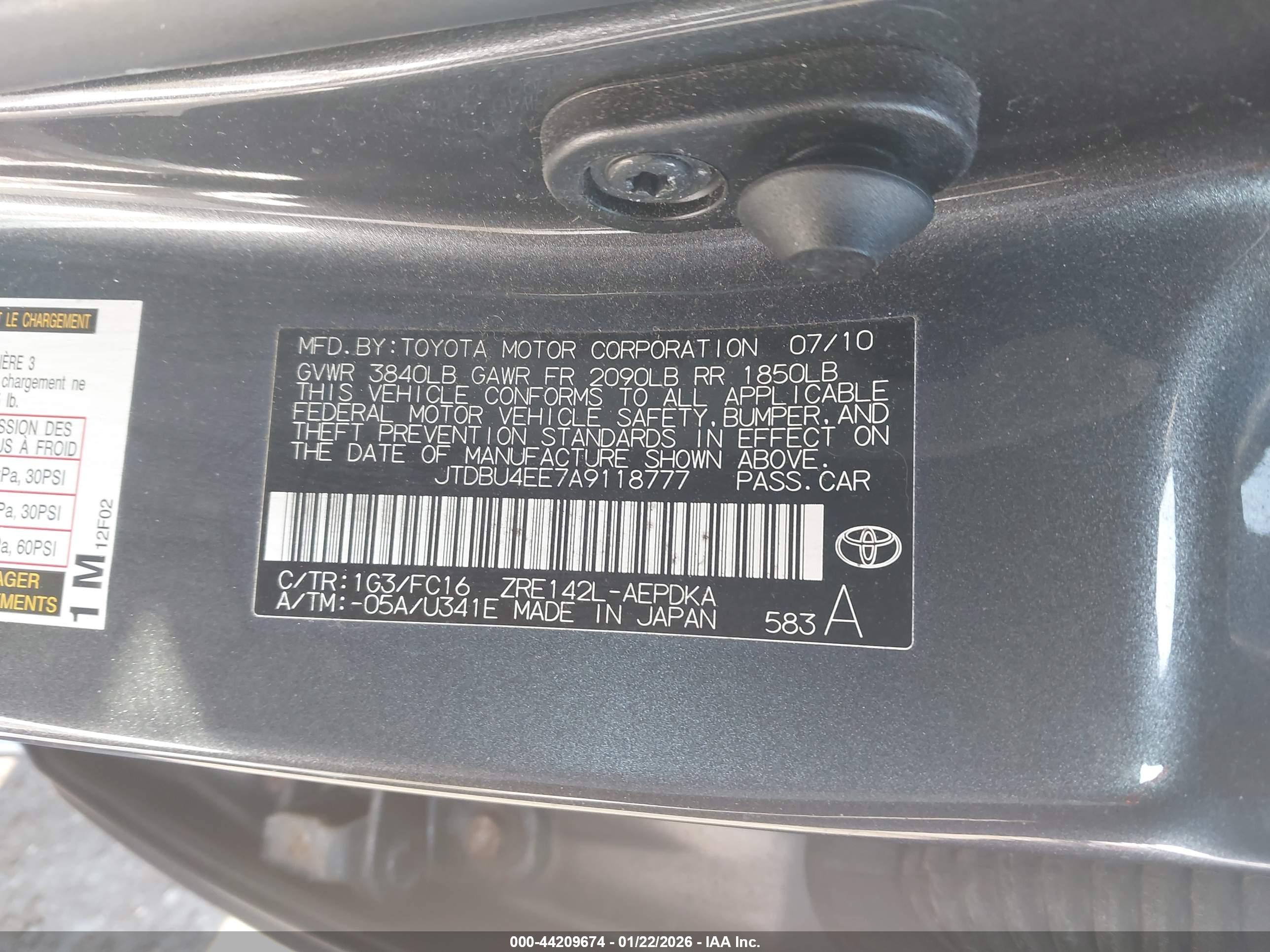 TOYOTA COROLLA image 9