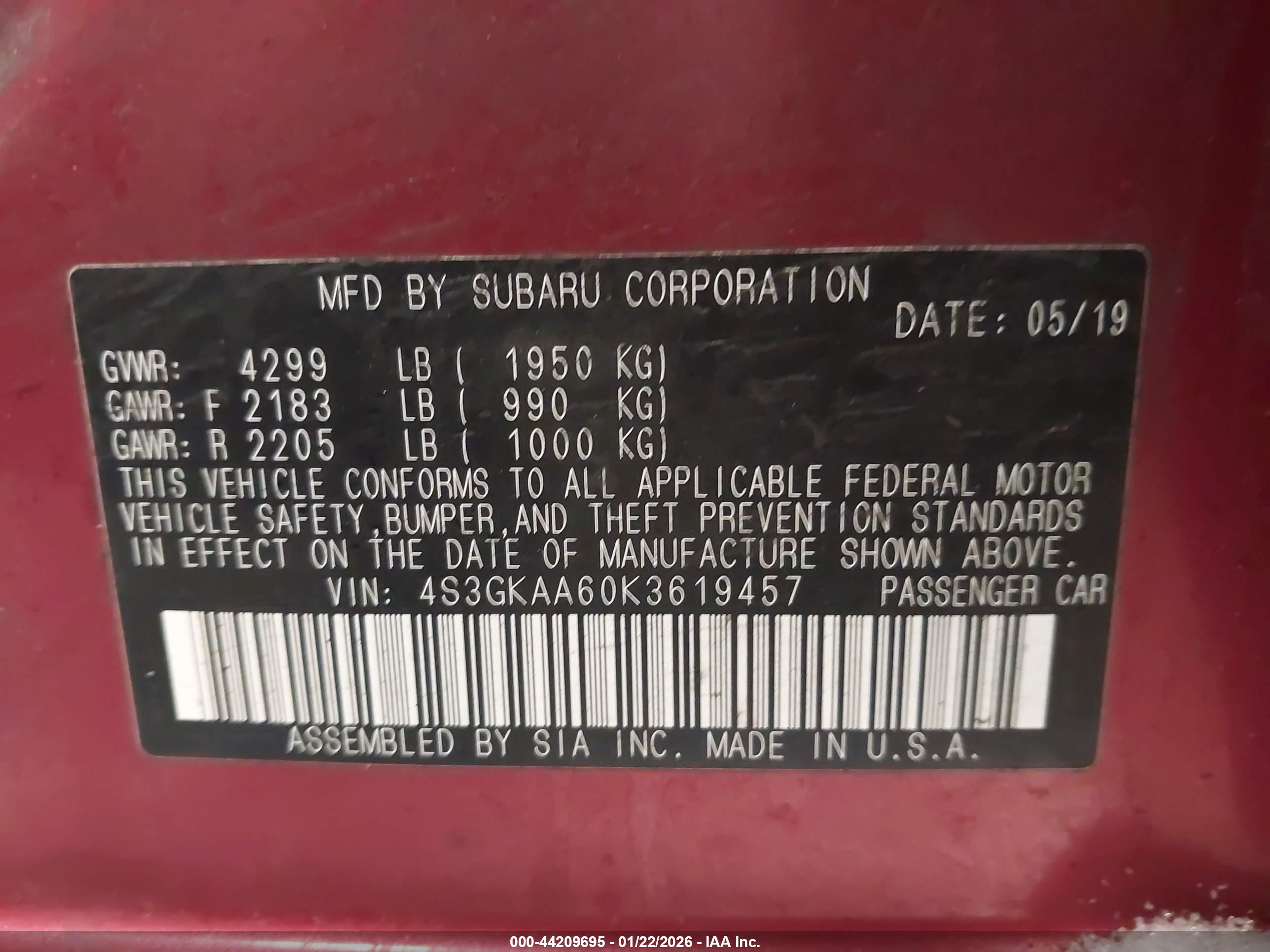 SUBARU IMPREZA image 9