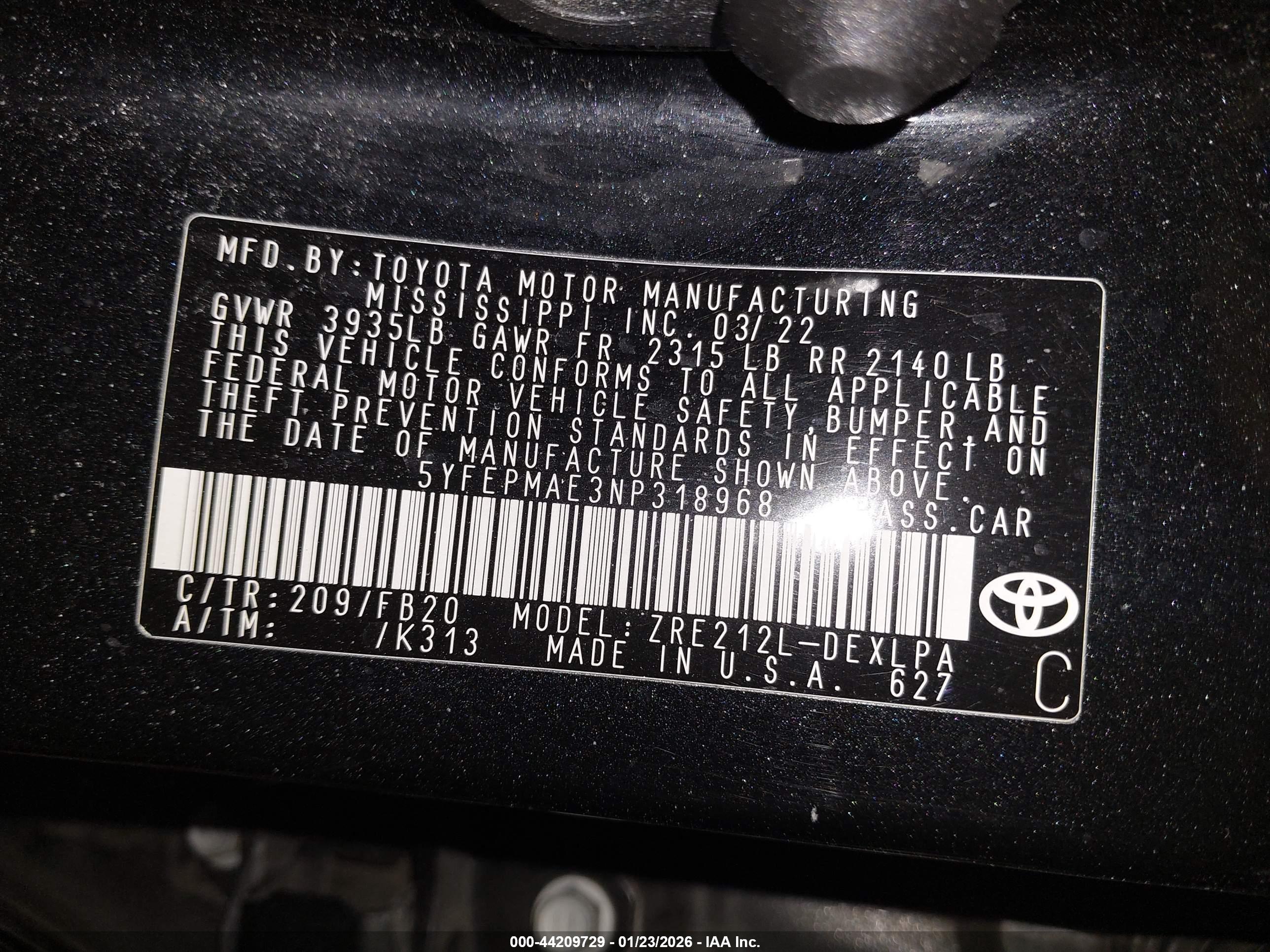 TOYOTA COROLLA image 9