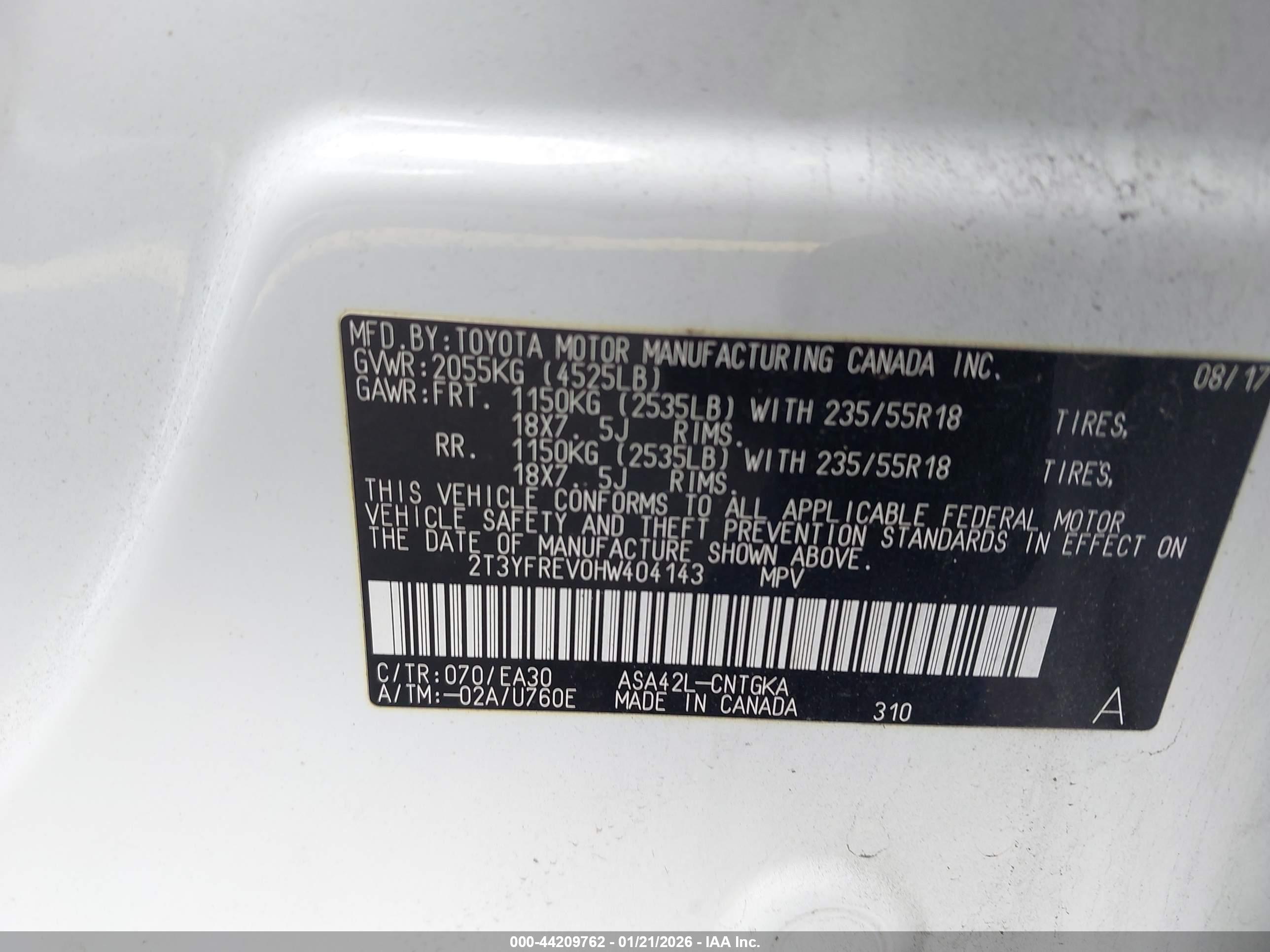 TOYOTA RAV4 image 9