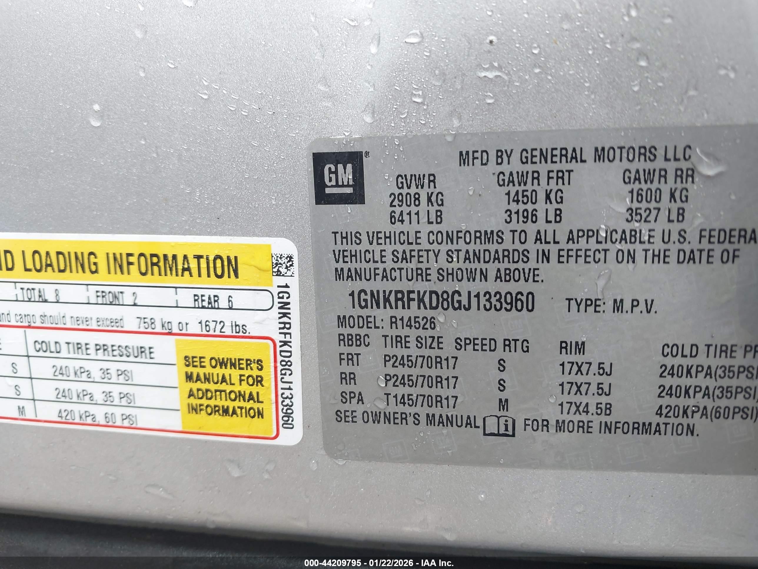 CHEVROLET TRAVERSE image 9