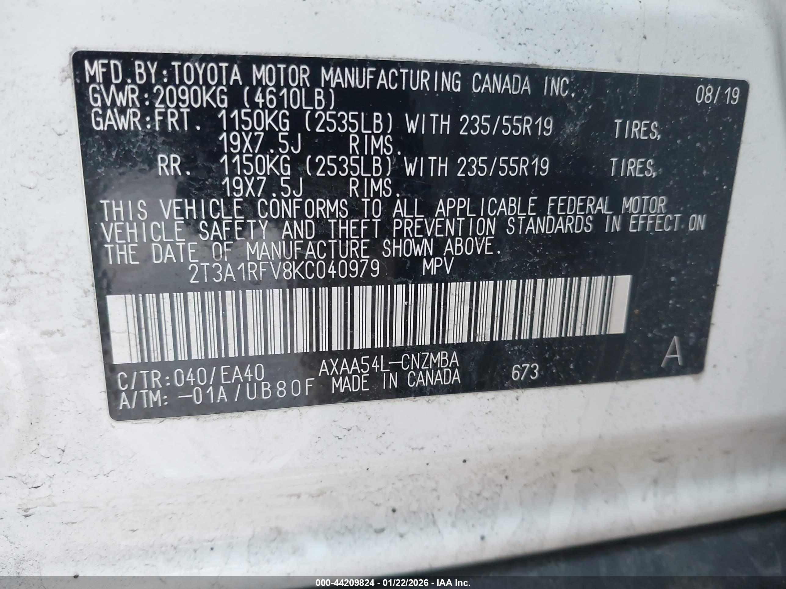 TOYOTA RAV4 image 9