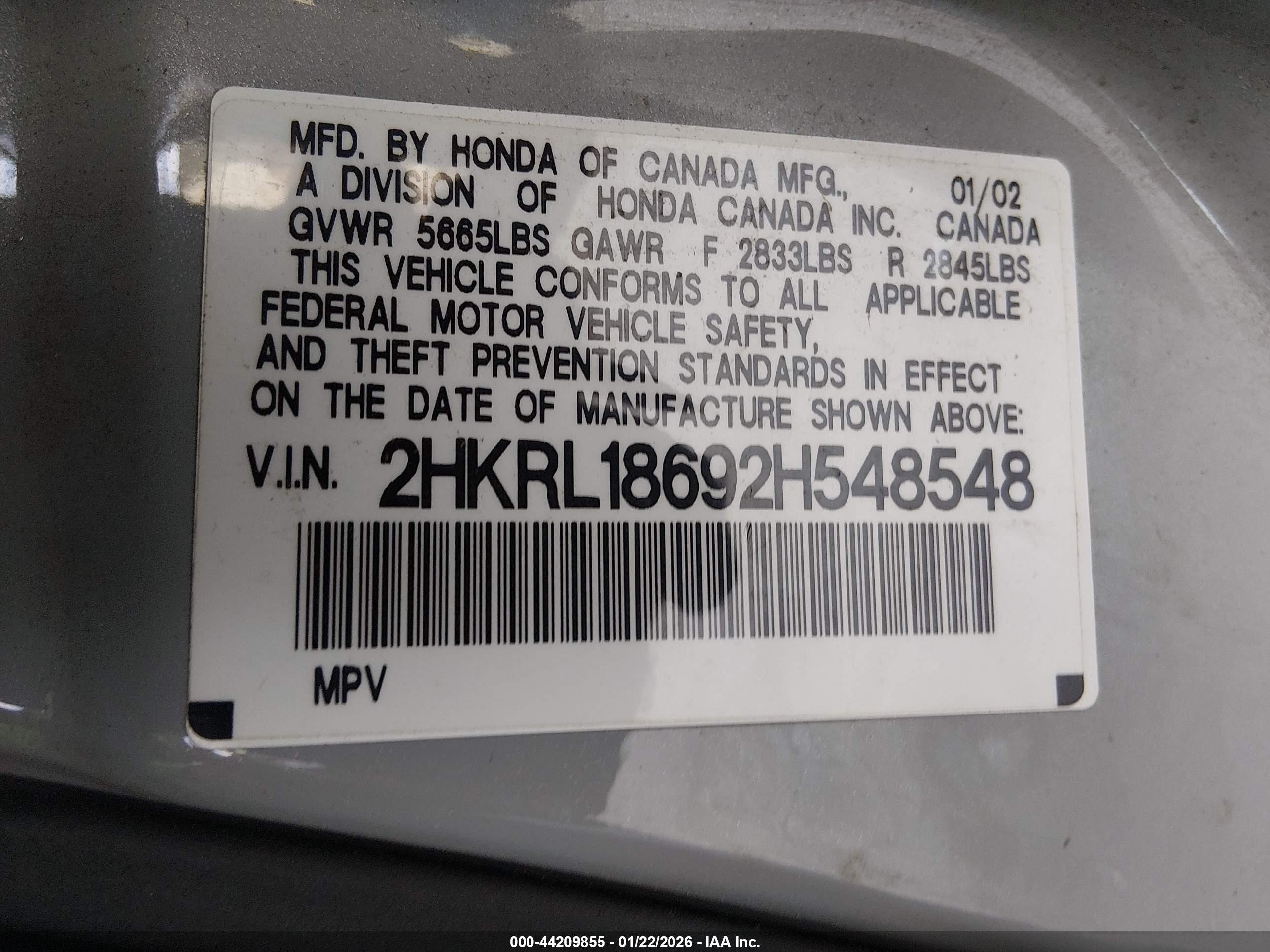 HONDA ODYSSEY image 9
